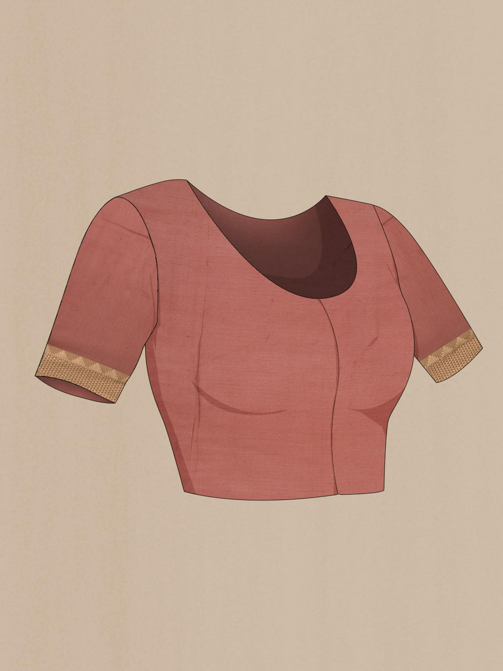 Magenta Bhagalpuri Tussar Silk Saree