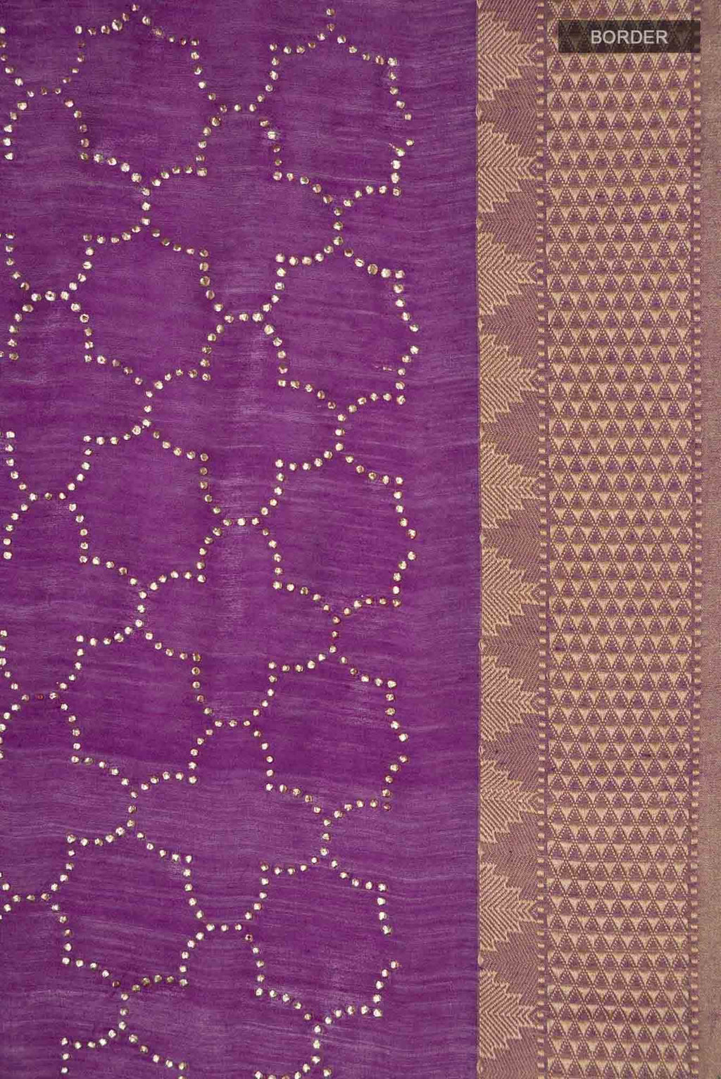 Magenta Bhagalpuri Tussar Silk Saree
