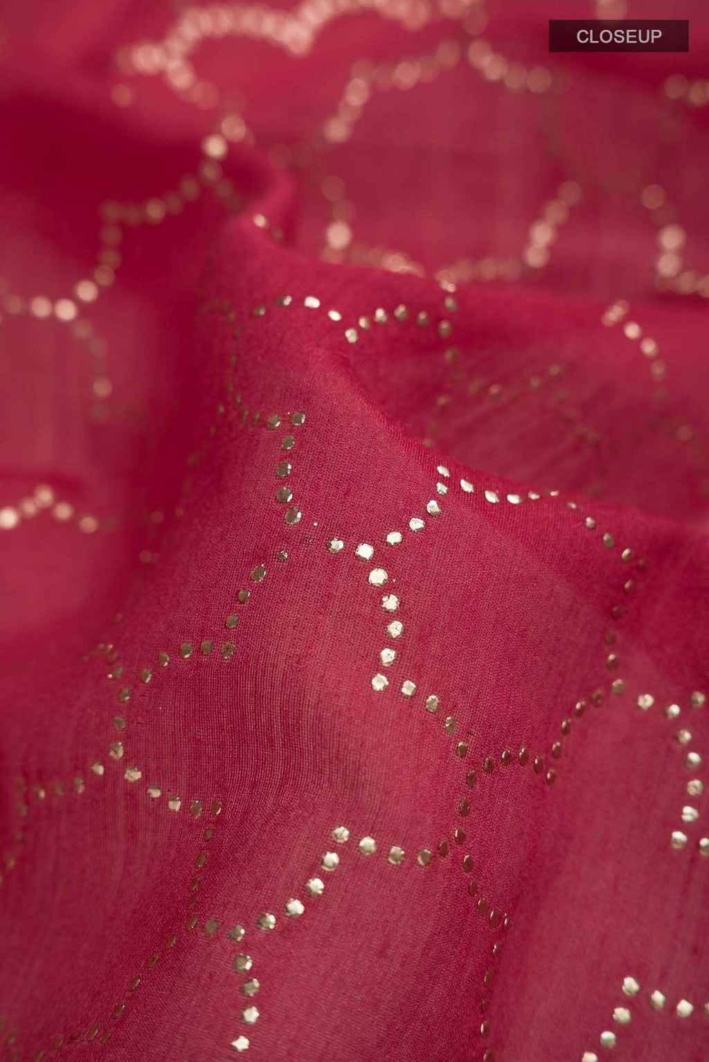 Red Bhagalpuri Tussar Silk Saree