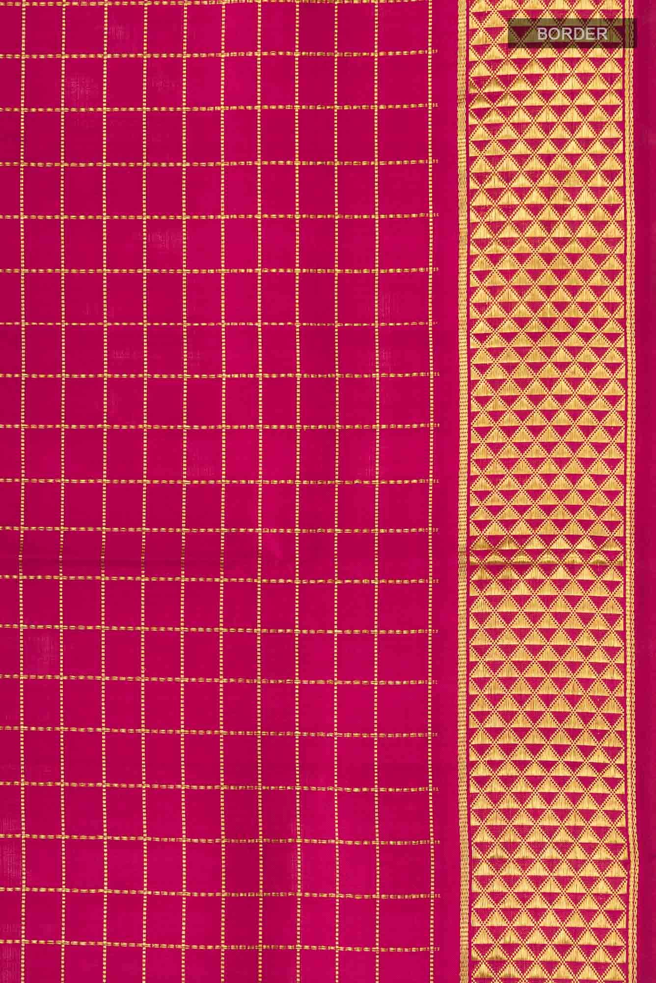 Maroon Kanchipuram Silk Nine Yards Saree