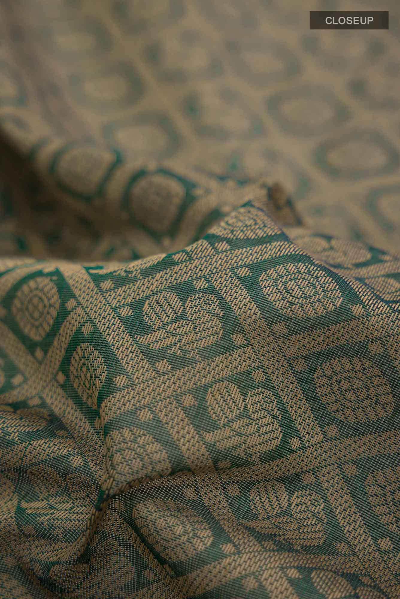 Green Coimbatore Cotton Saree
