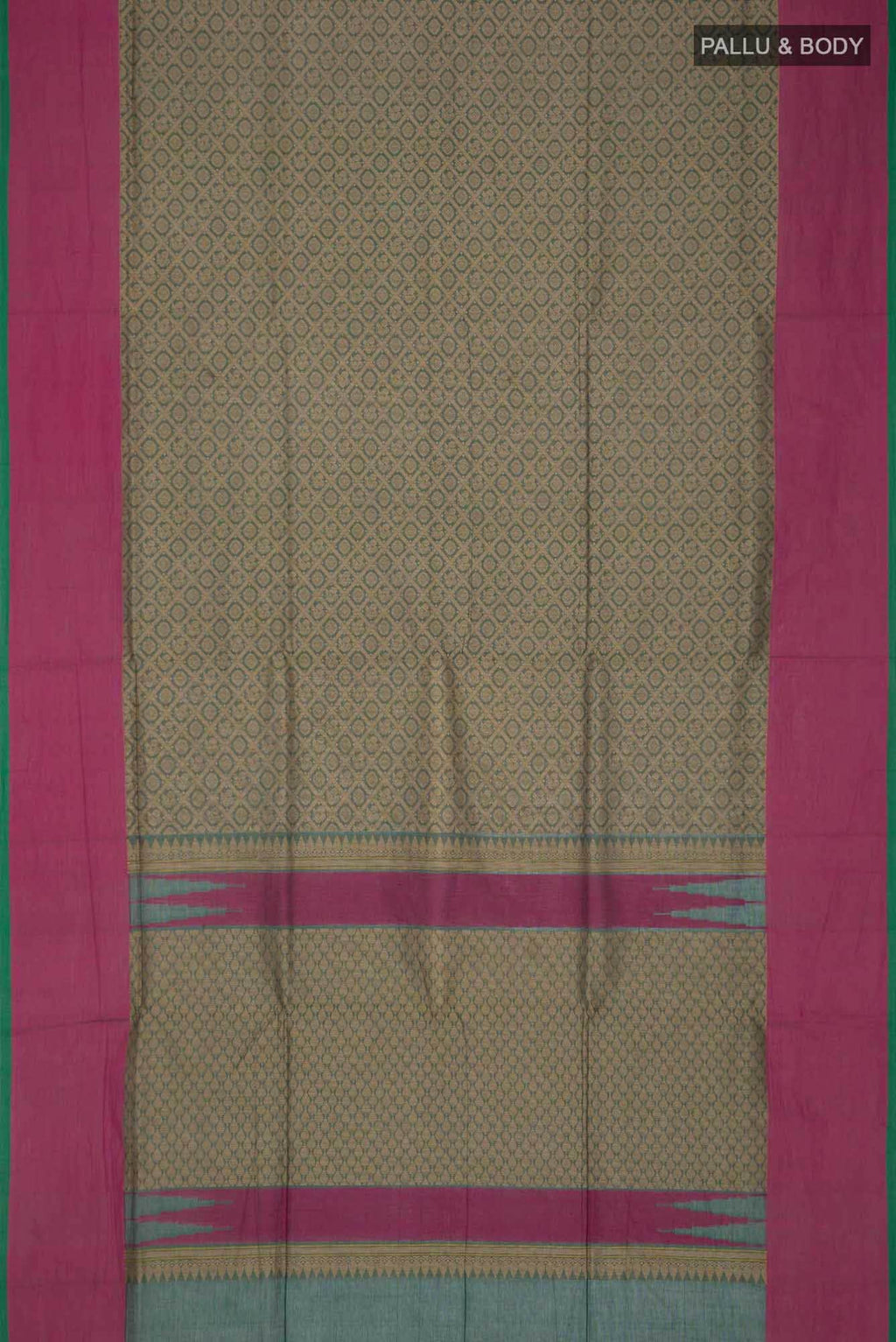Green Coimbatore Cotton Saree