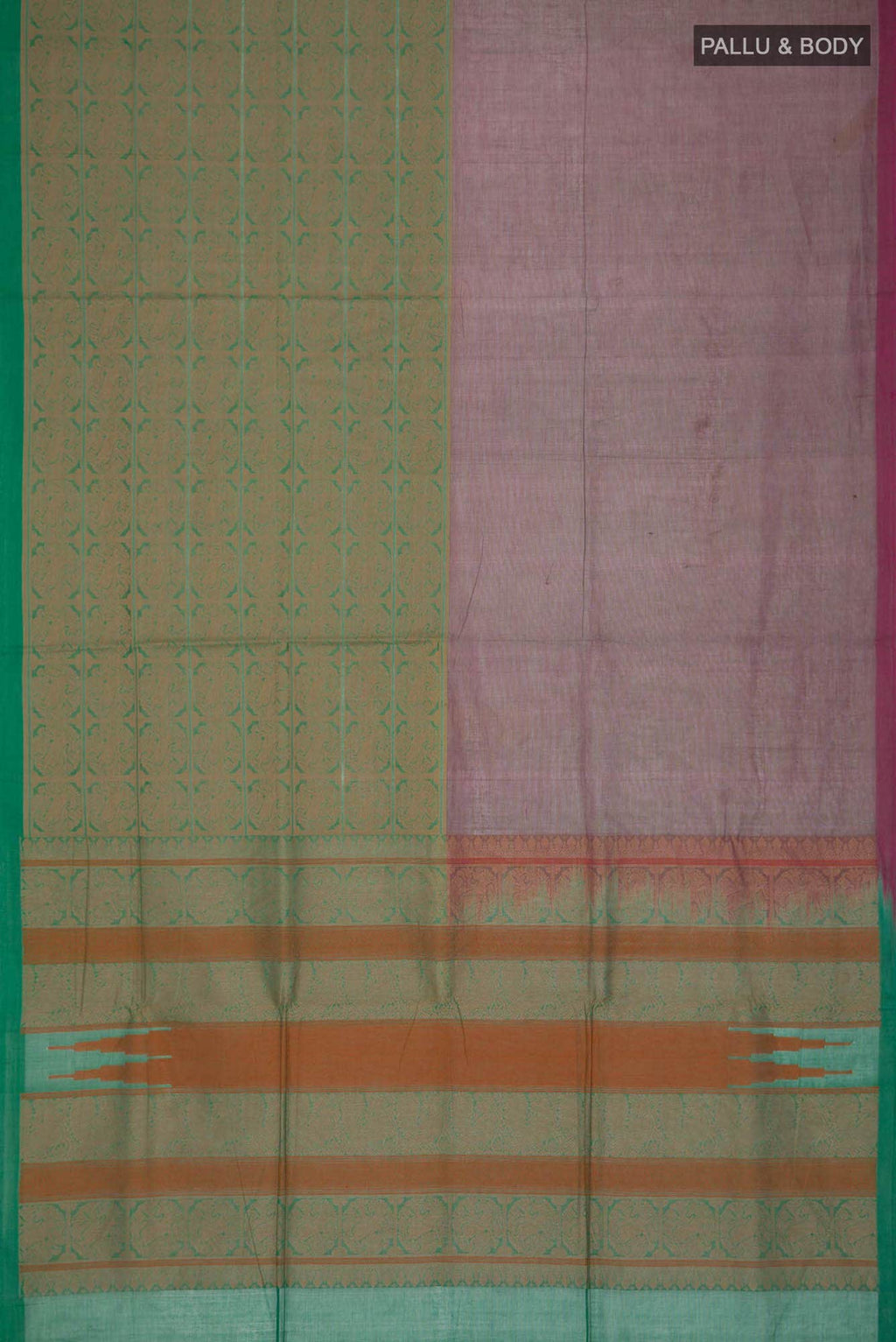 Green Coimbatore Cotton Saree