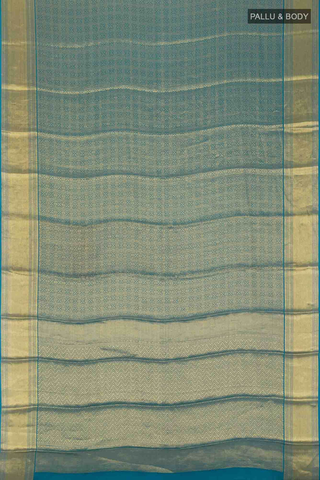 Blue Mysore Georgette Saree
