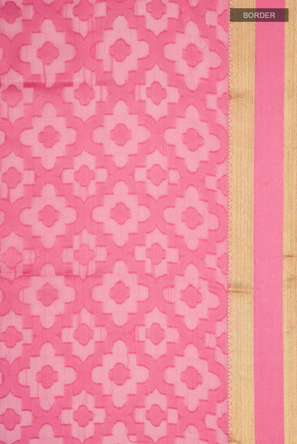 Pink Mysore Chiffon Saree