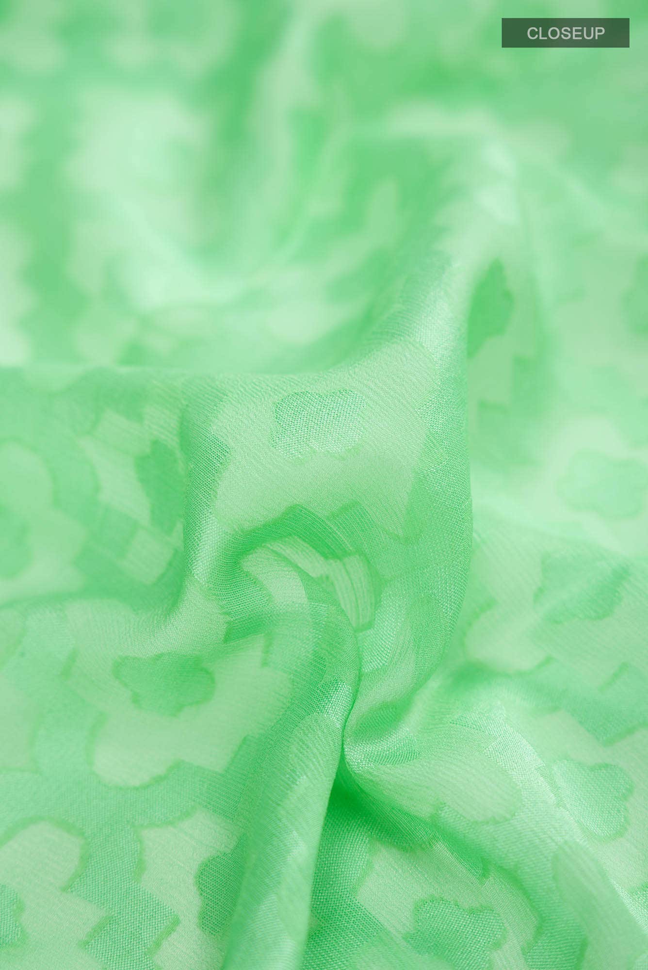 Green Mysore Chiffon Saree