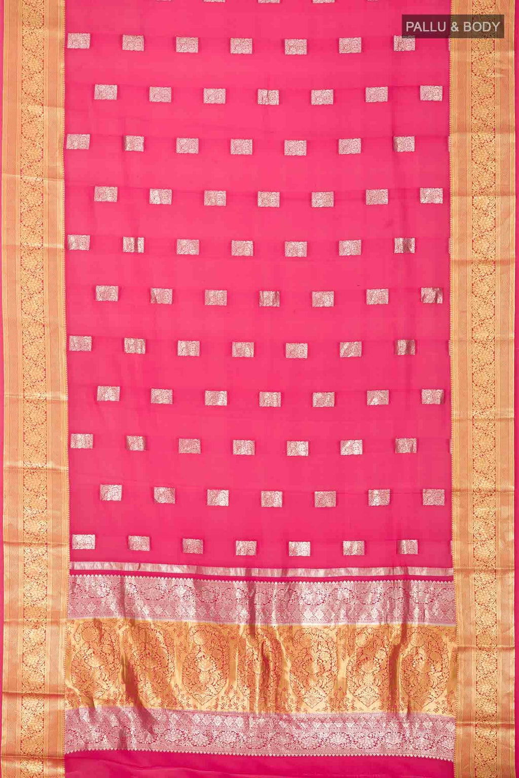 Coral Mysore Crepe Saree