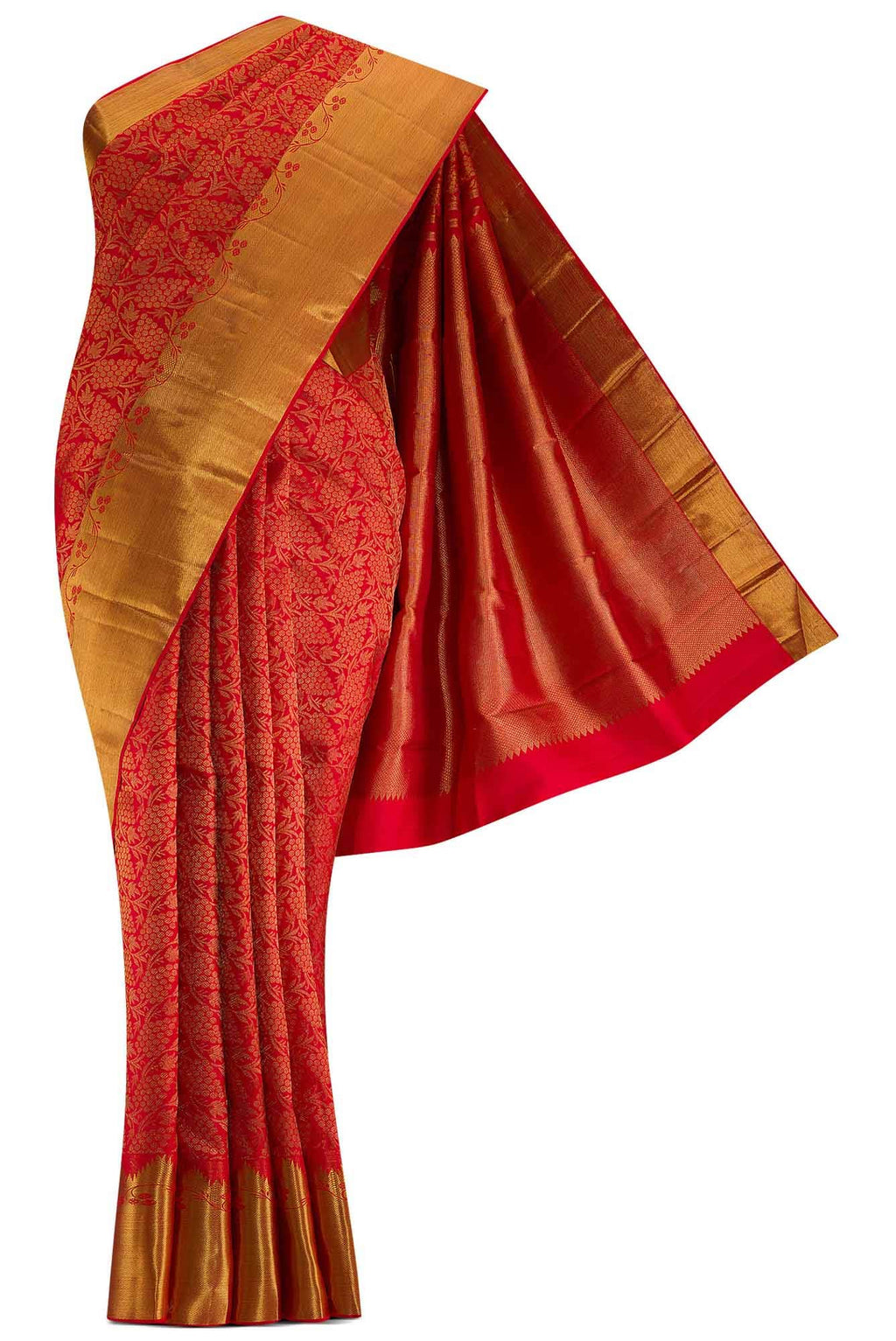 Red Kanchipuram Silk Saree