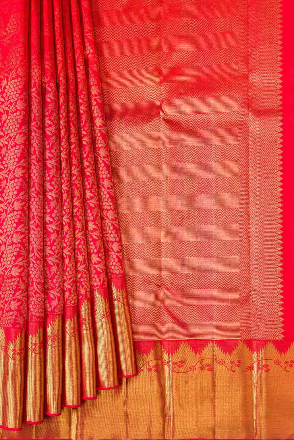 Red Kanchipuram Silk Saree