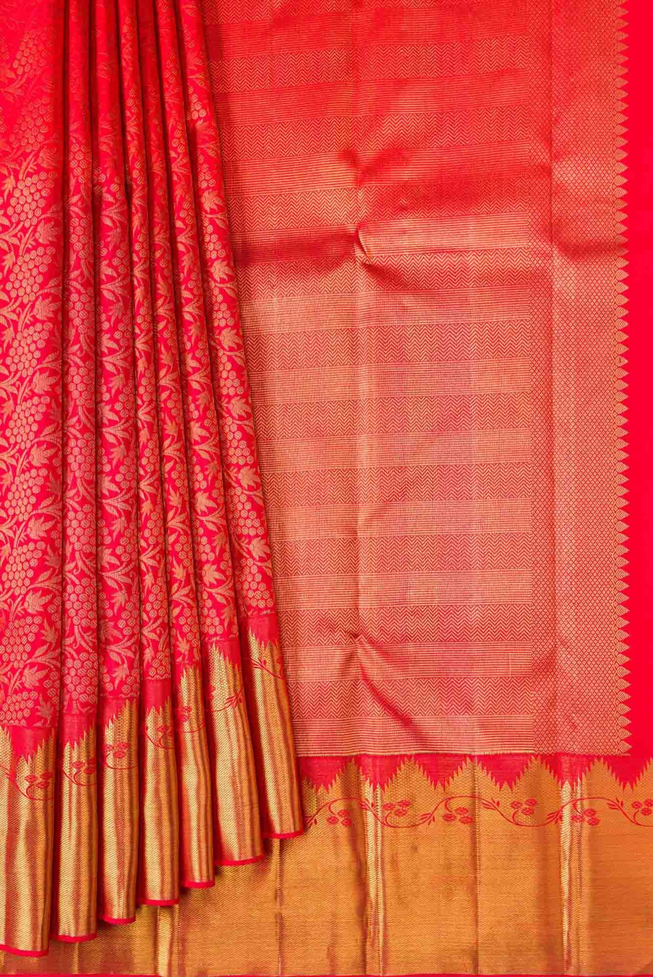 Red Kanchipuram Silk Saree