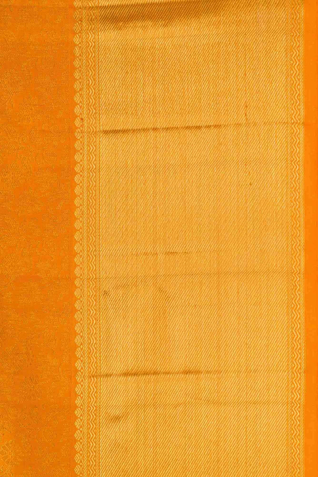 Pure Silk Pure Zari Orange Kanchipuram Saree