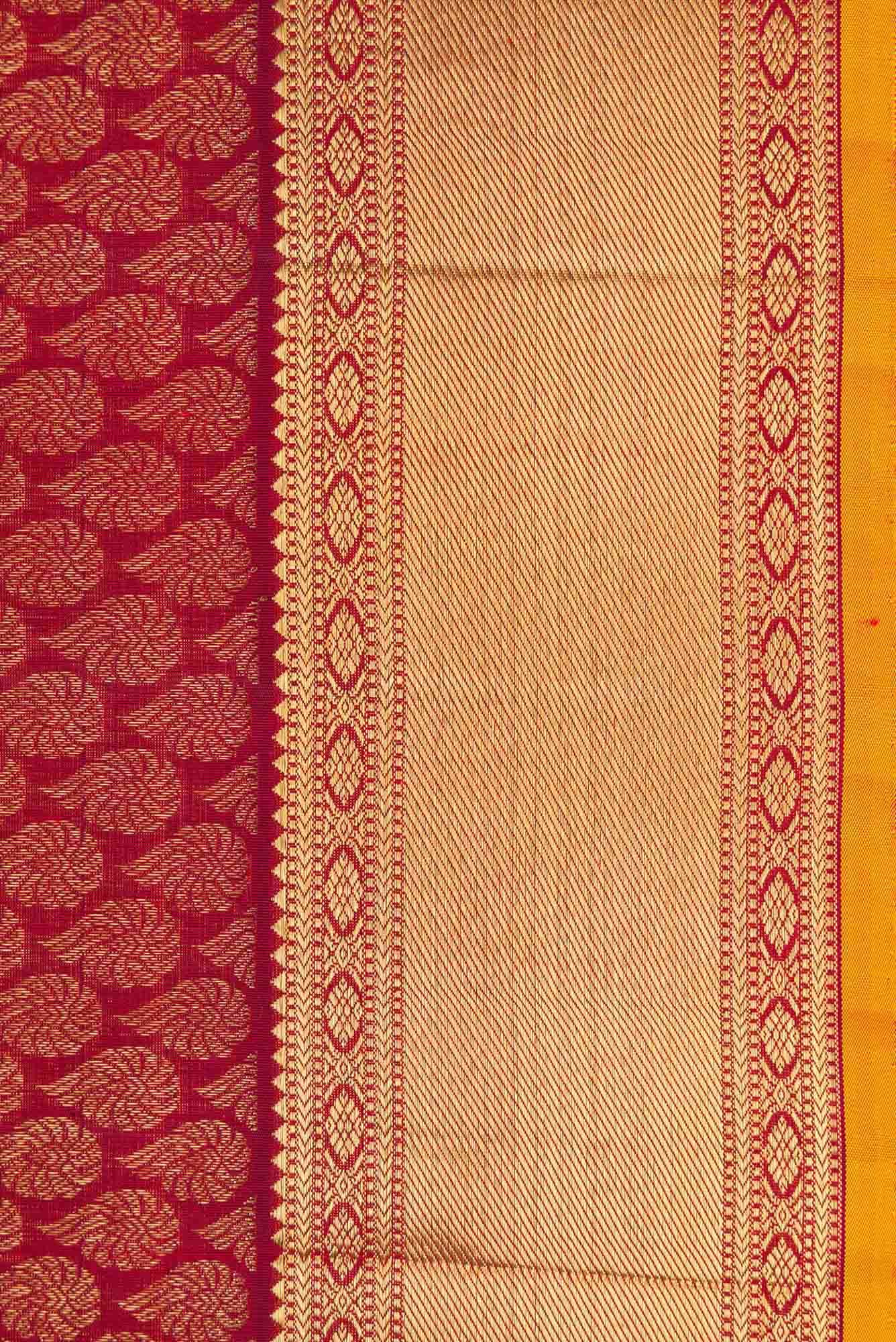 Maroon Kanchipuram Silk Saree