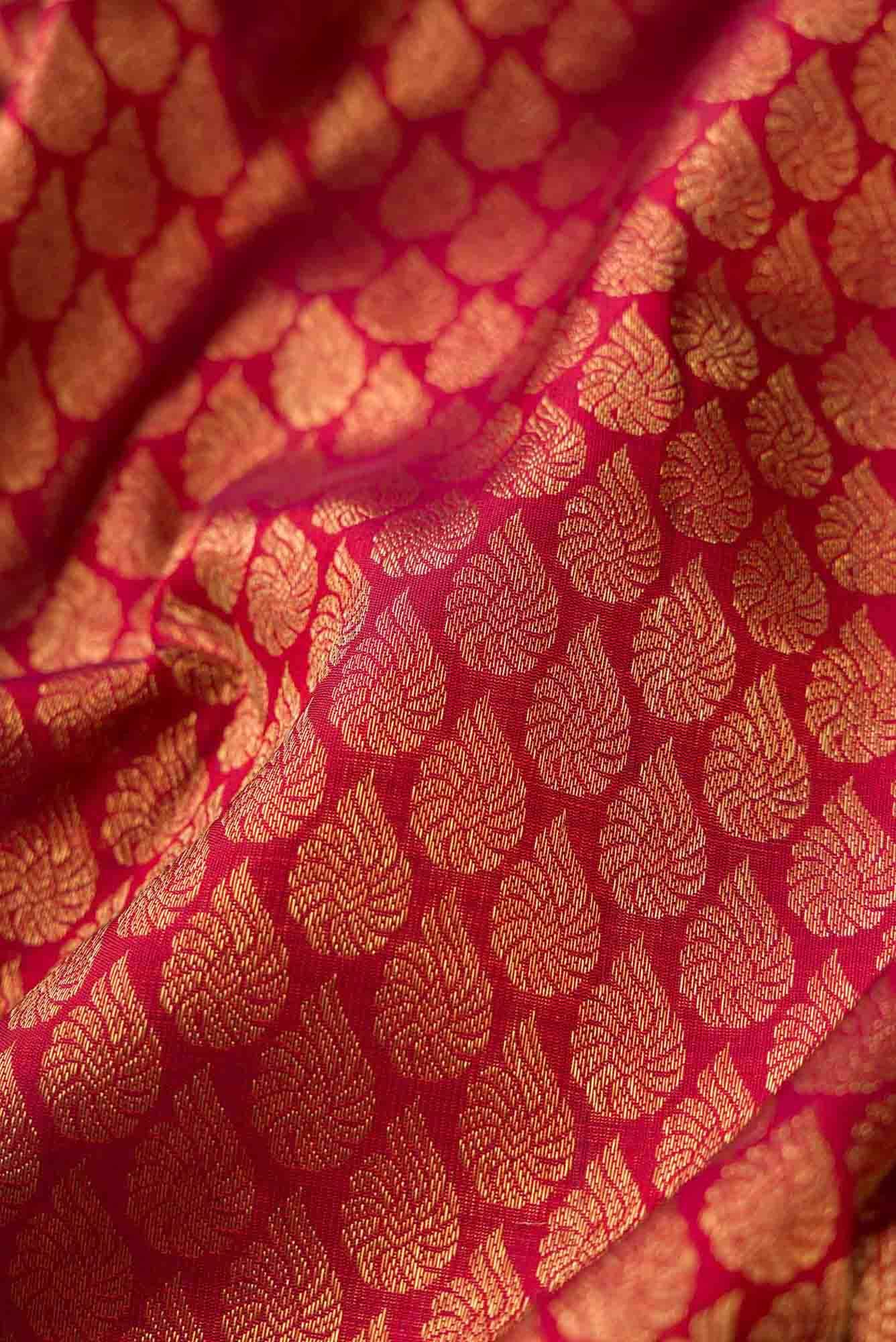 Maroon Kanchipuram Silk Saree