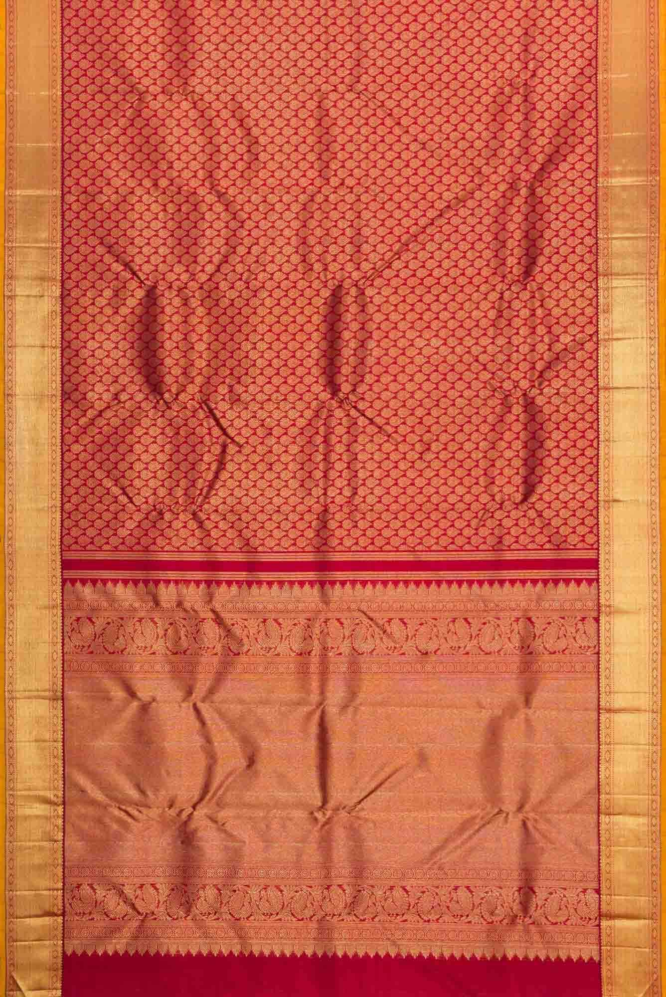 Maroon Kanchipuram Silk Saree