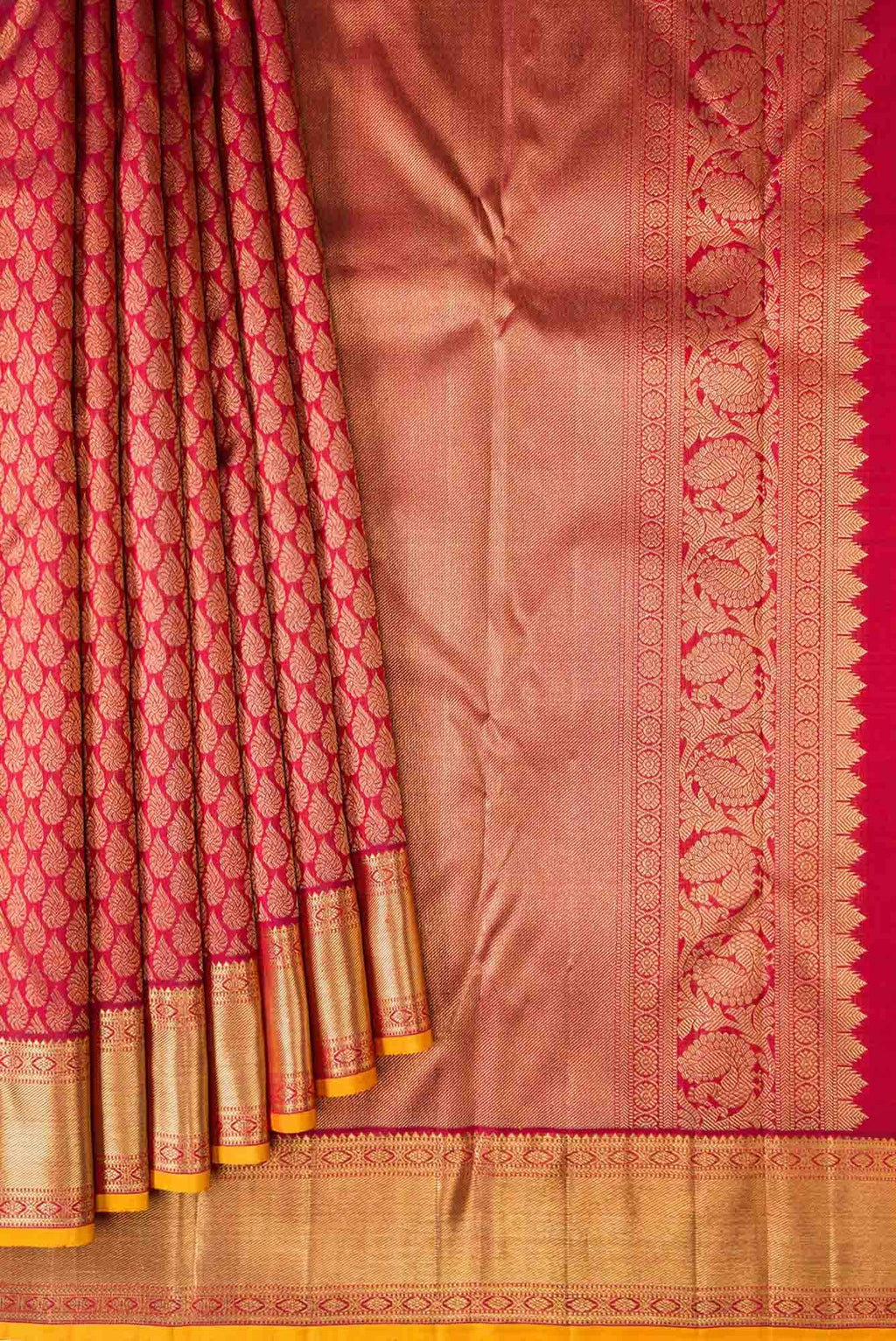 Maroon Kanchipuram Silk Saree