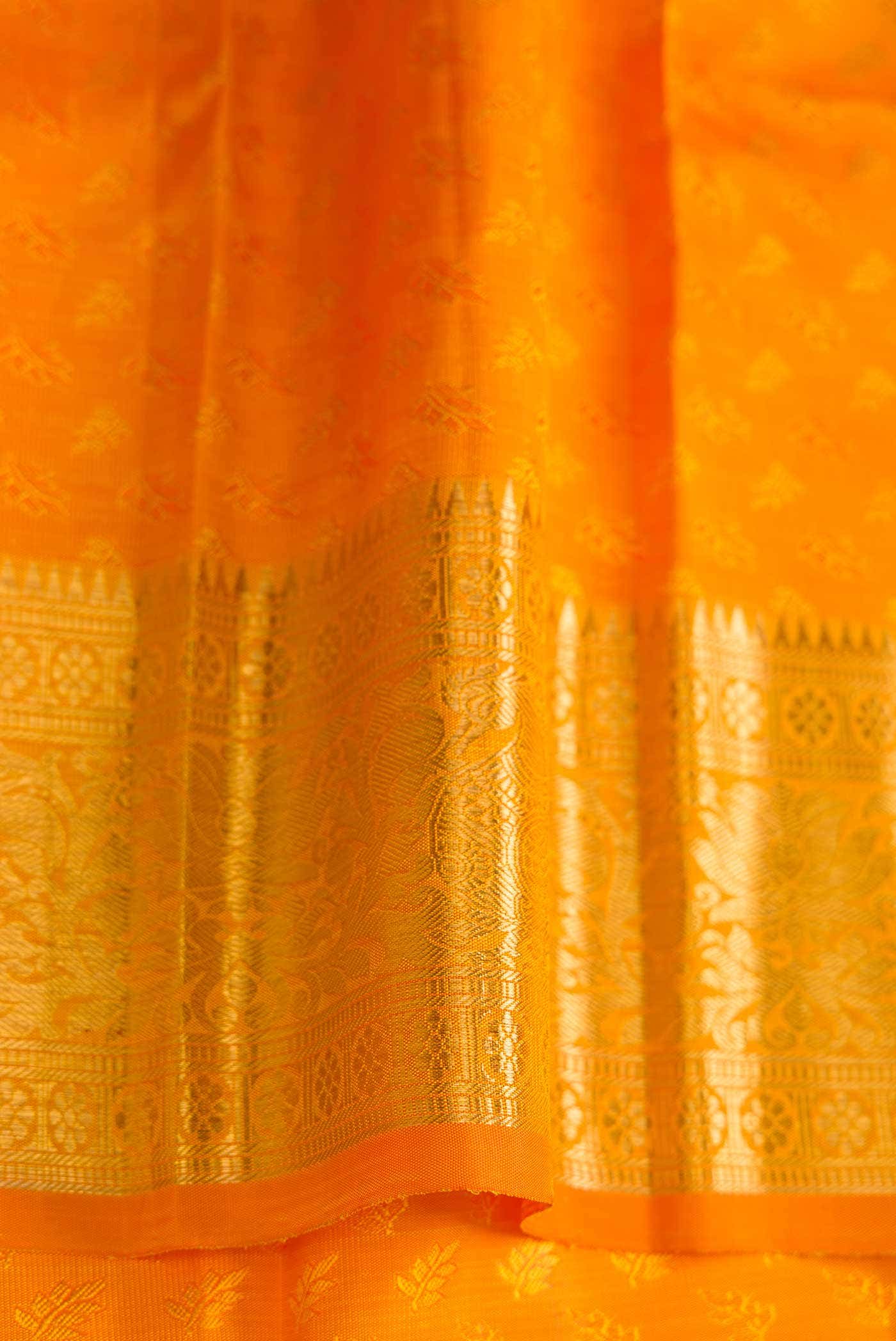 Pure Silk Pure Zari Green Kanjivaram Saree