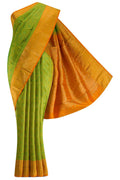 Pure Silk Pure Zari Green Kanjivaram Saree
