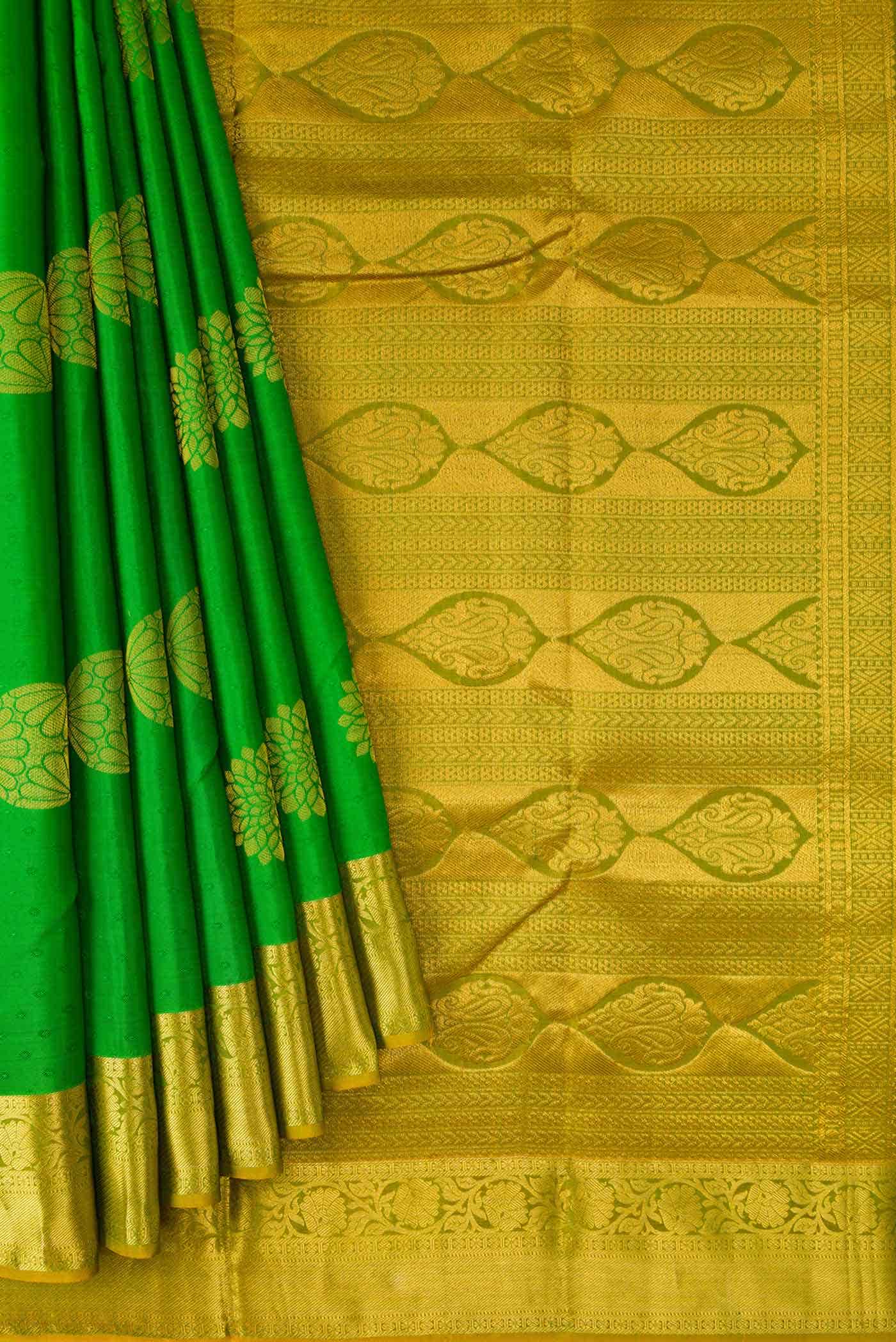 Green Kanchipuram Silk Saree