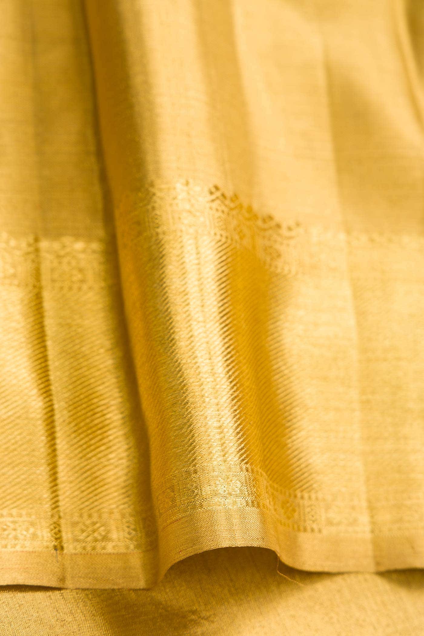 Gold Kanchipuram Silk Saree