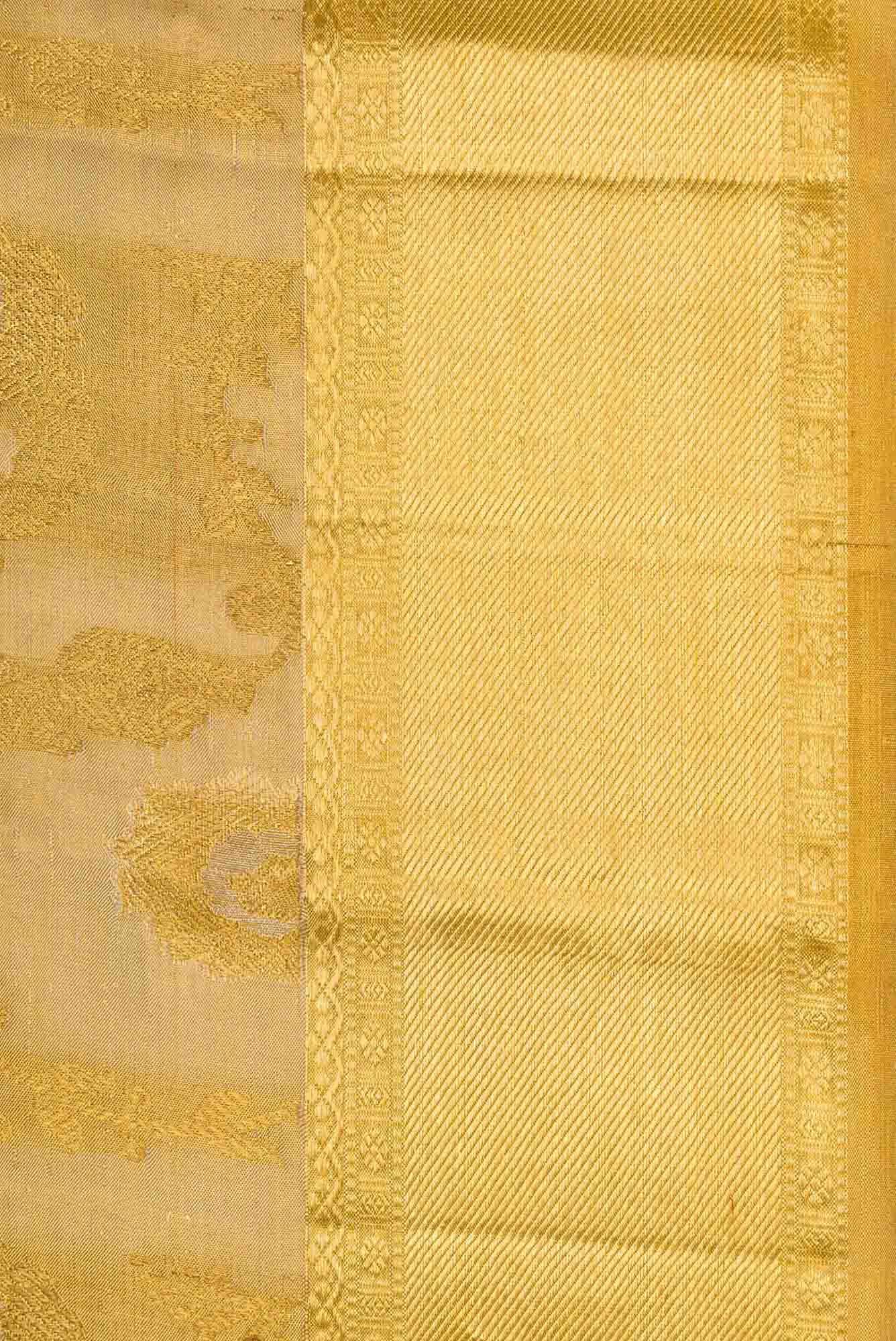 Gold Kanchipuram Silk Saree