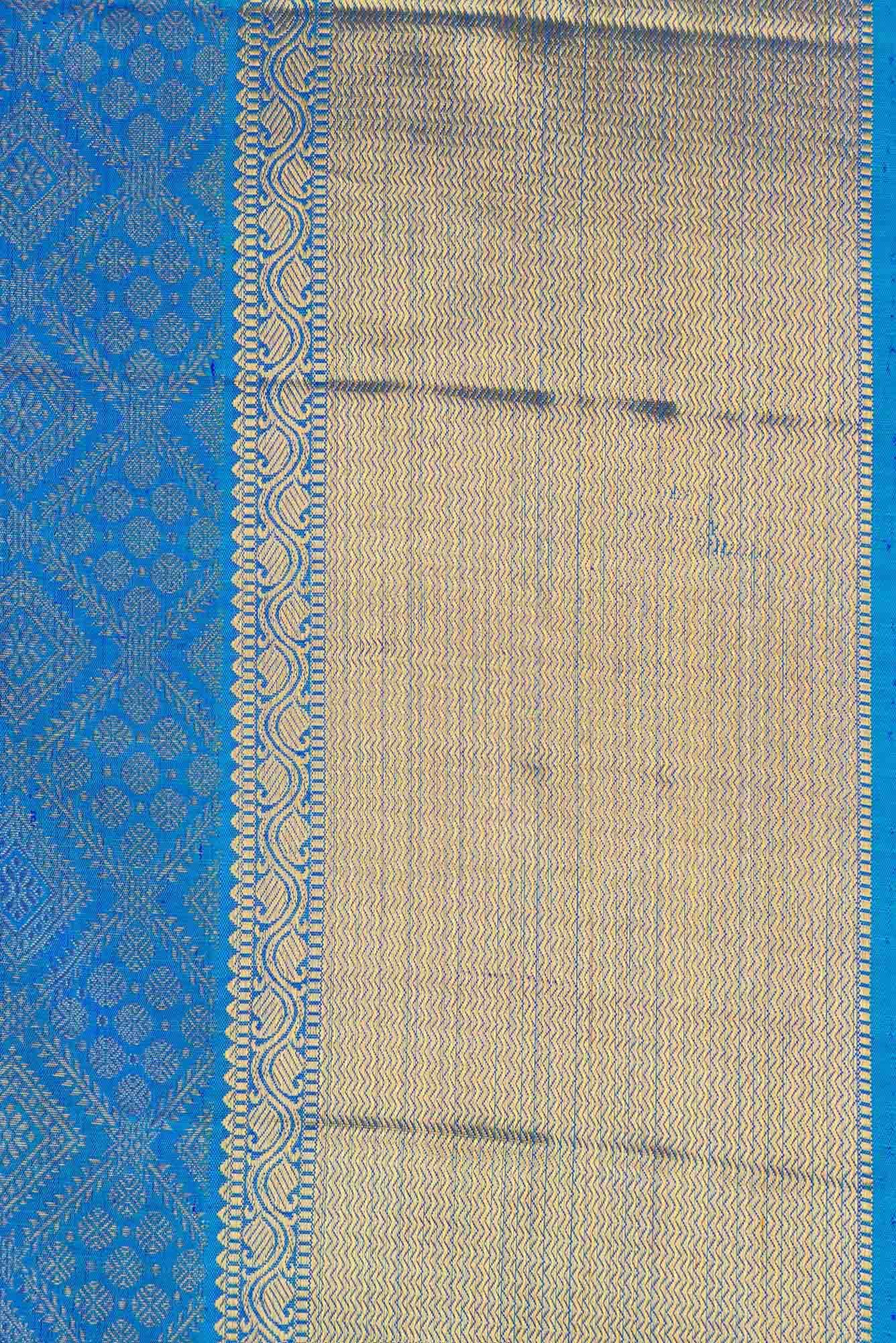 Blue Kanchipuram Silk Saree