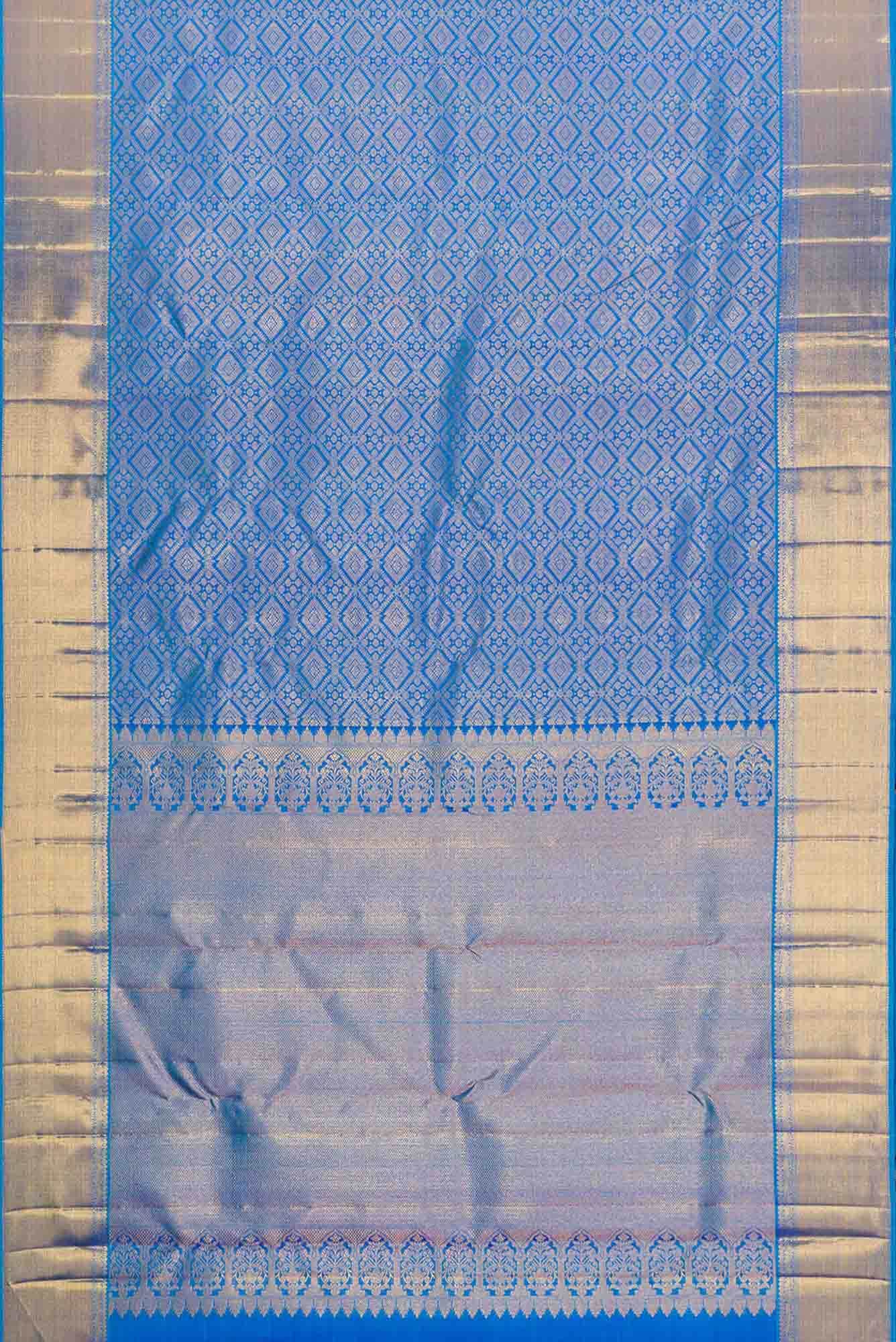 Blue Kanchipuram Silk Saree