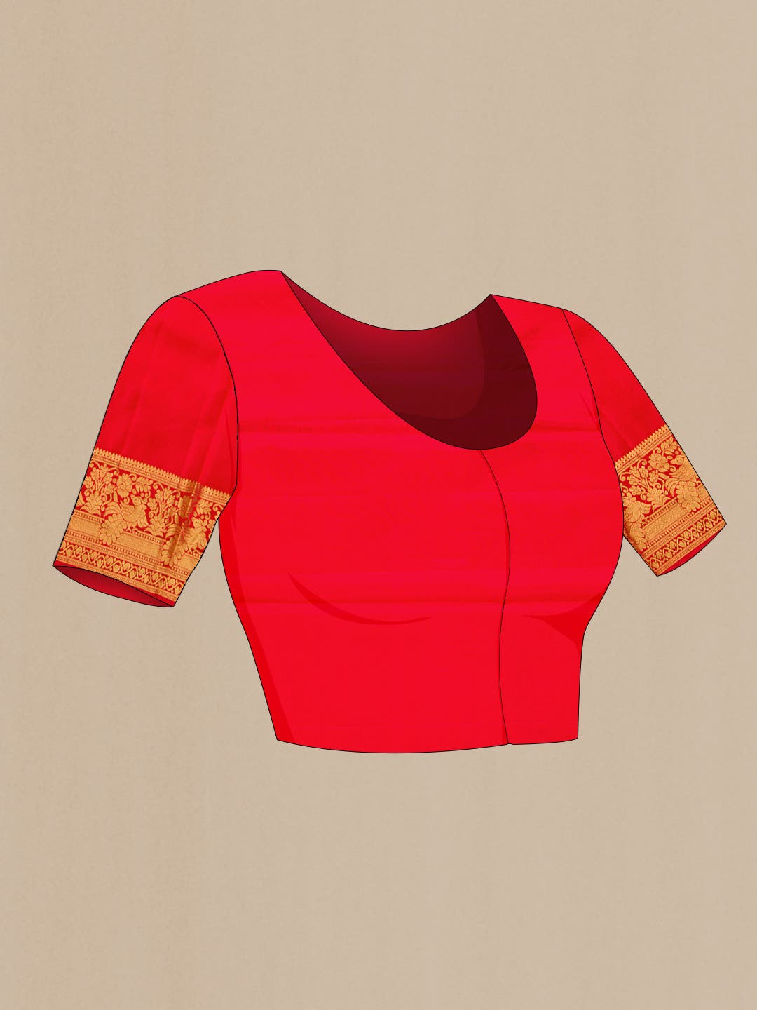 Red Kanchipuram Silk Saree