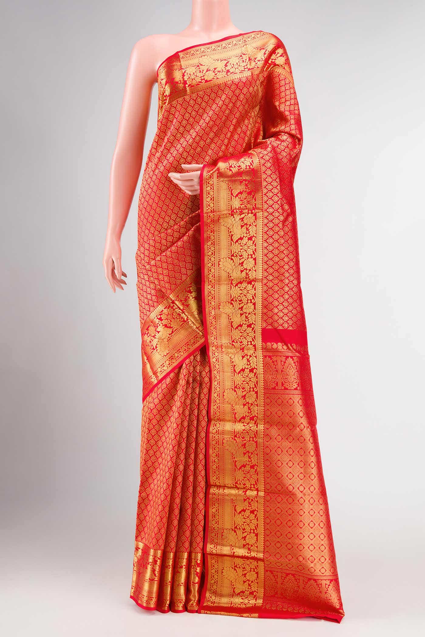 Red Kanchipuram Silk Saree
