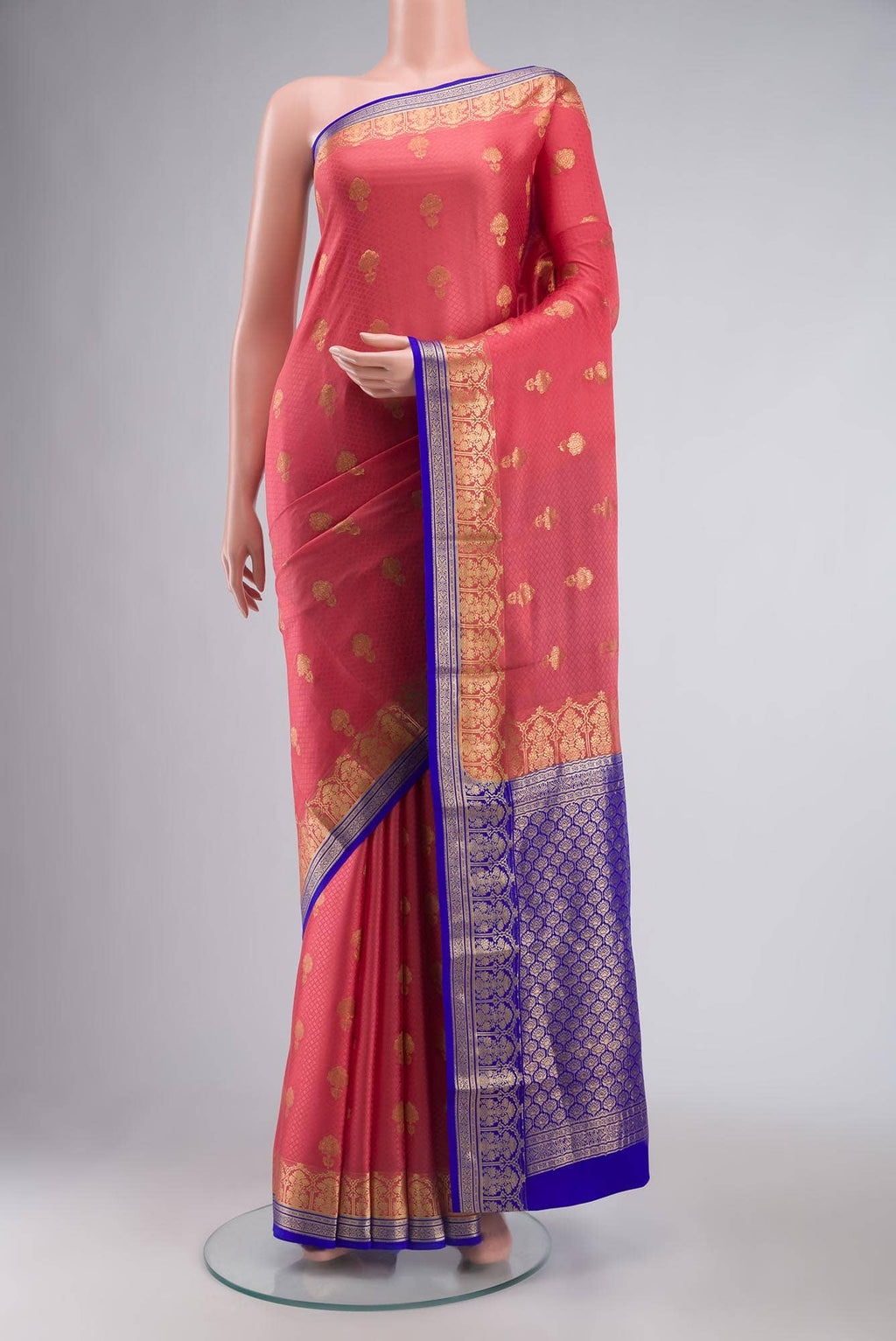 Coral Mysore Crepe Saree