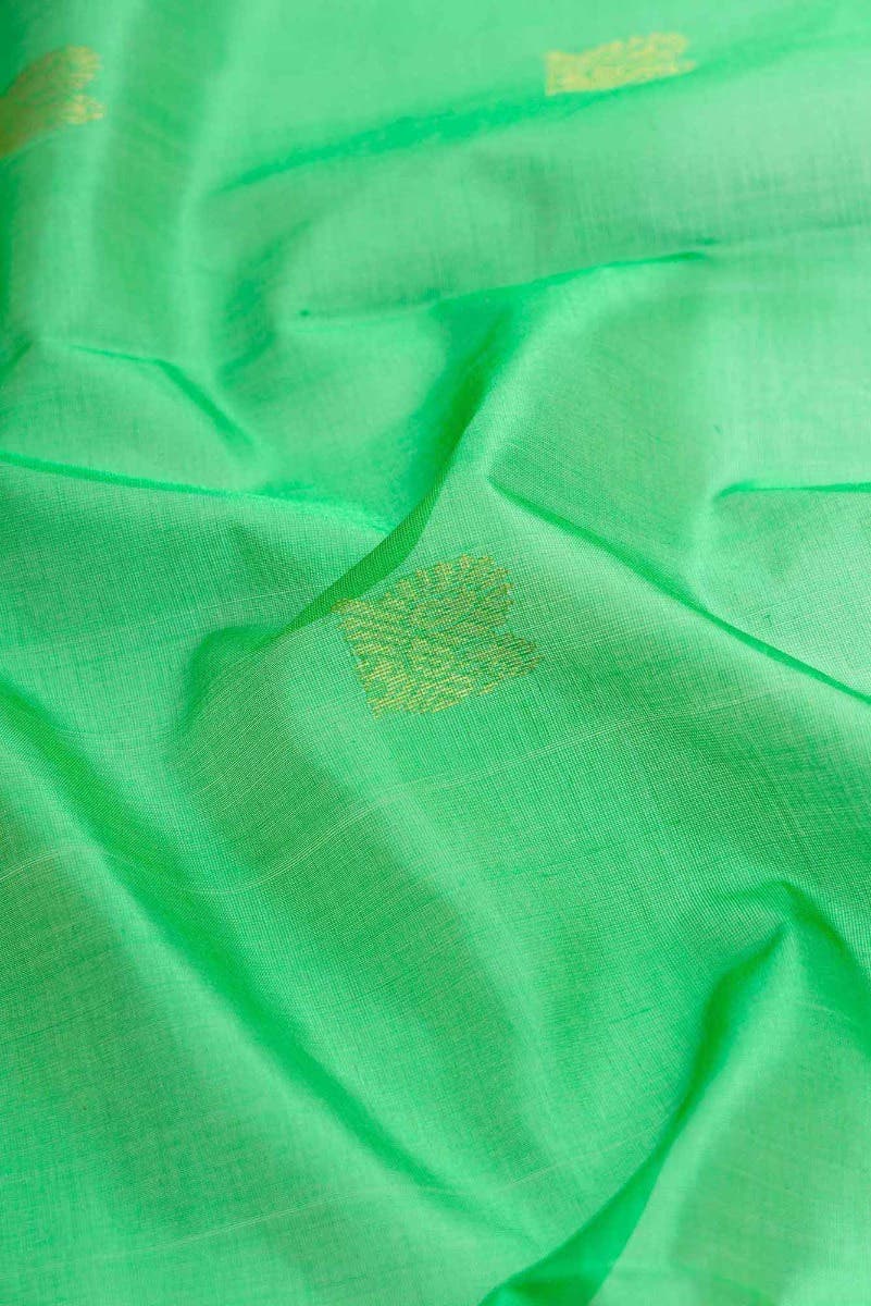 Green Dual Tone Silk Cotton Saree