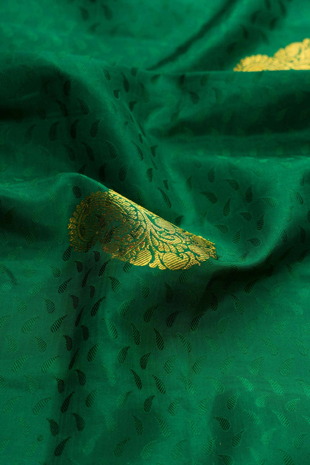 Green Dual Tone Kanchipuram Silk Saree