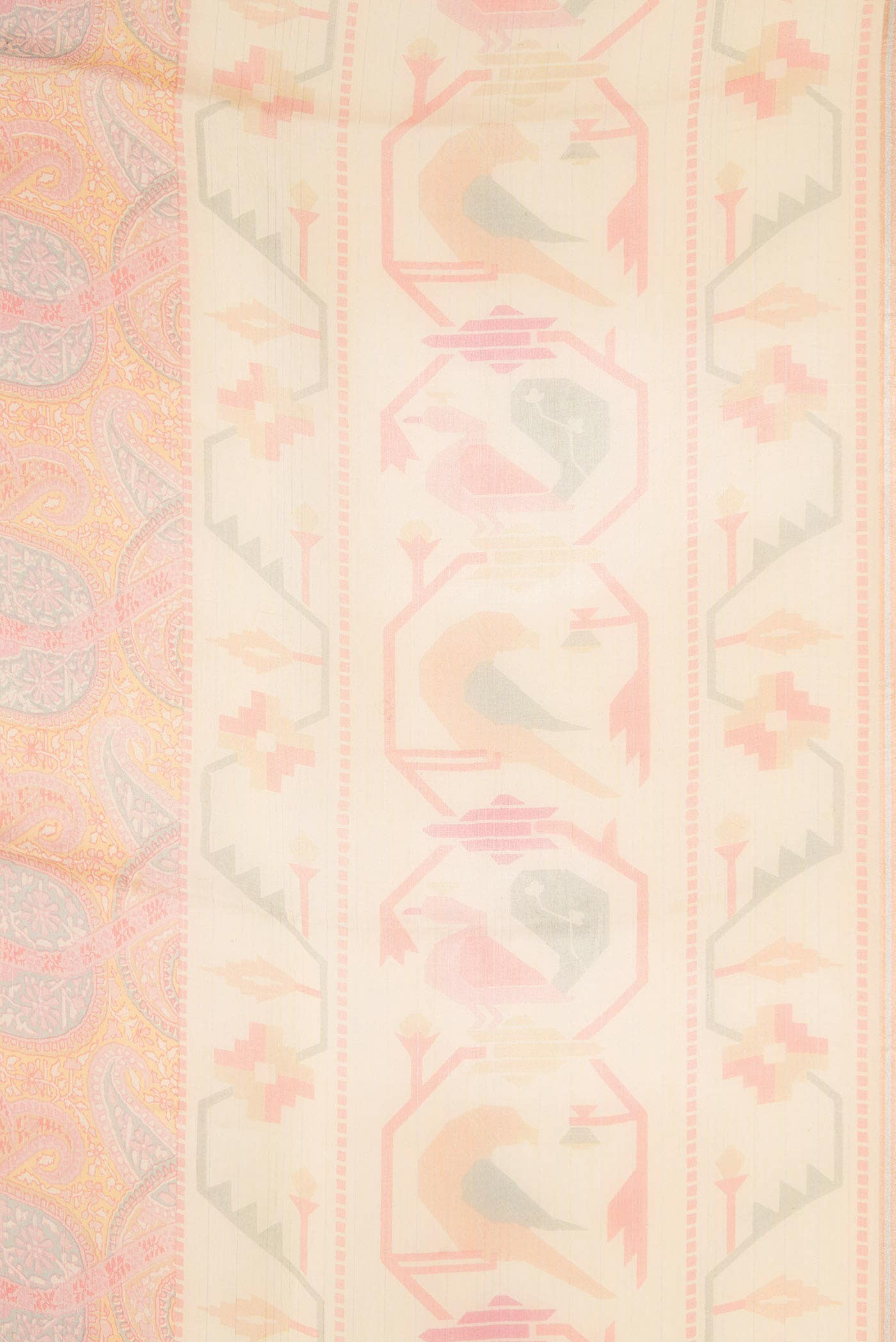 Orange Organza Silk Saree