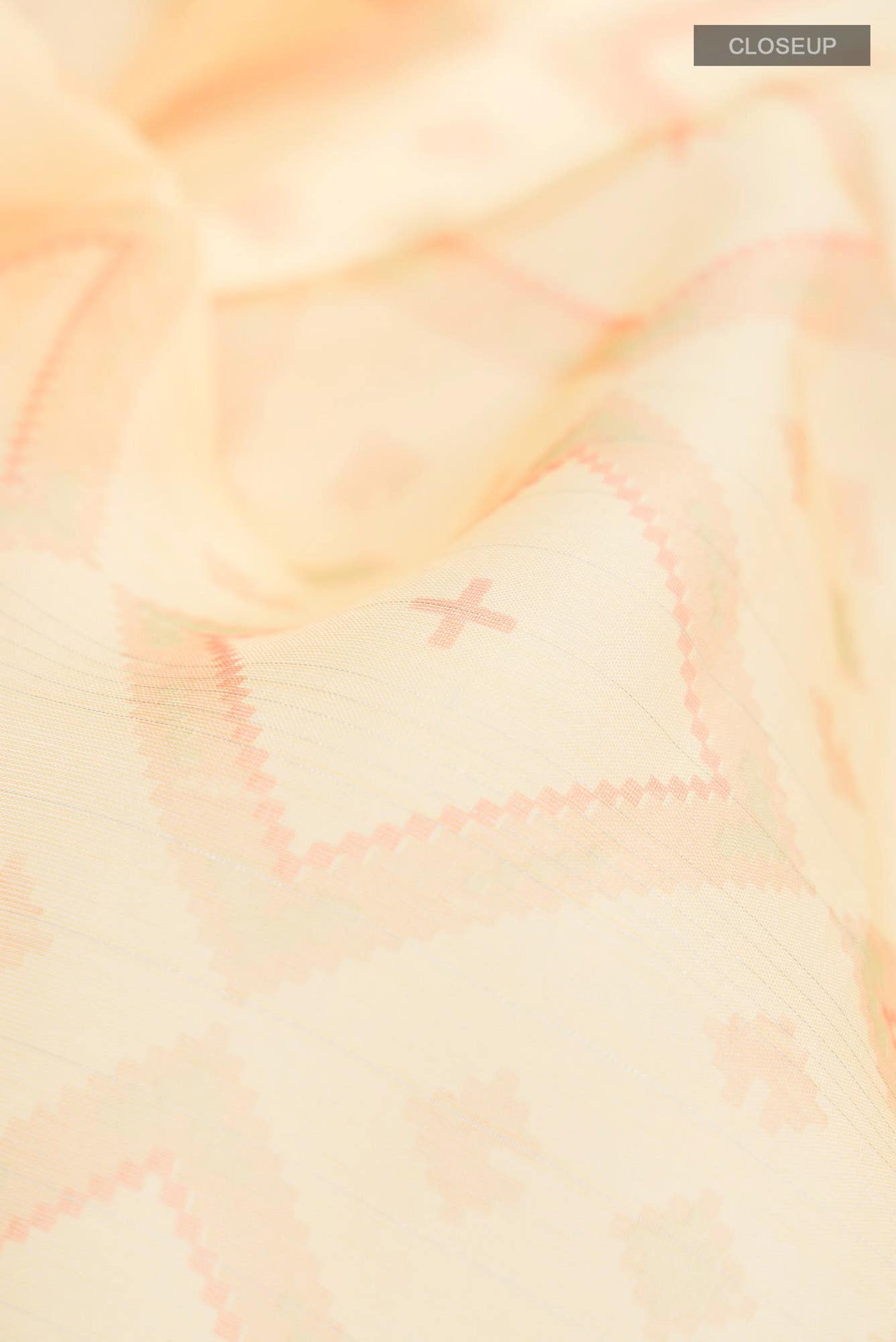 Yellow Organza Silk Saree