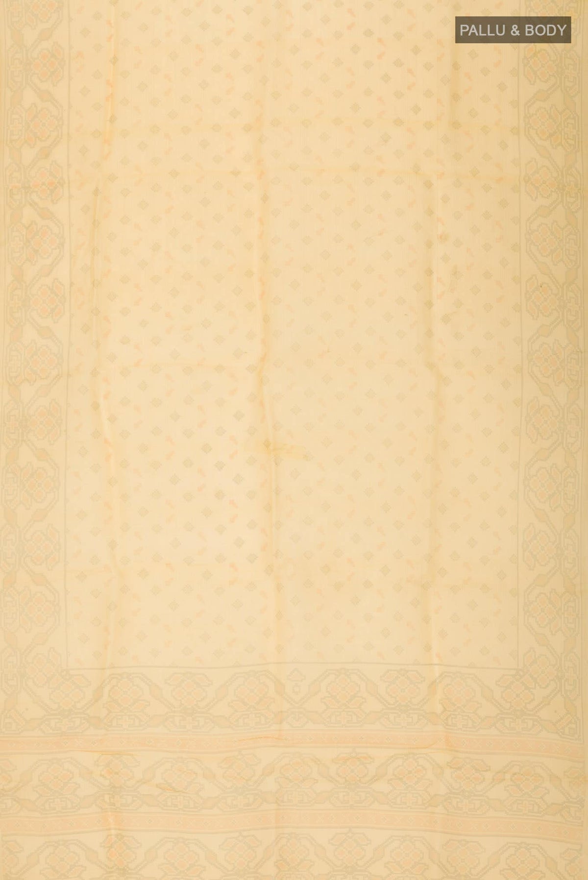 Yellow Organza Silk Saree