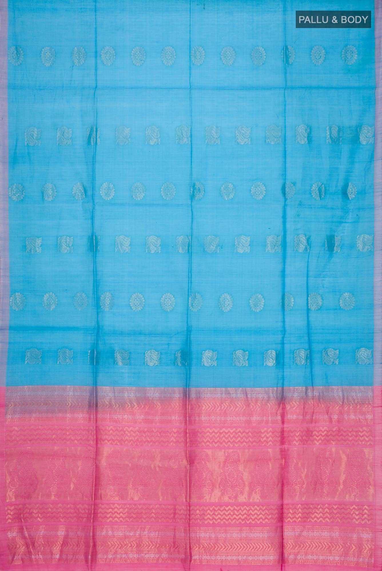 Blue Silk Cotton Saree