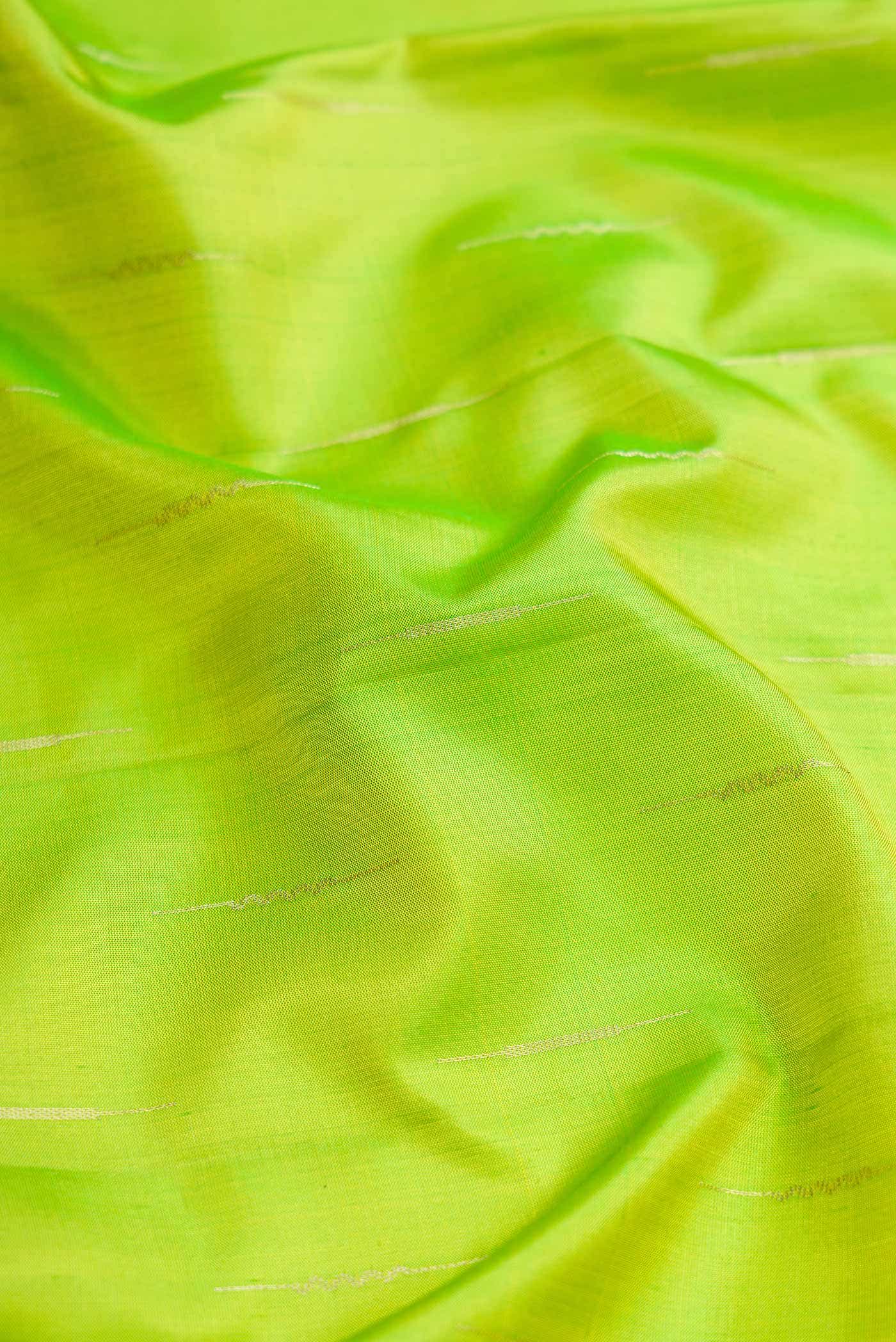 Parrot Green Soft Silk Saree