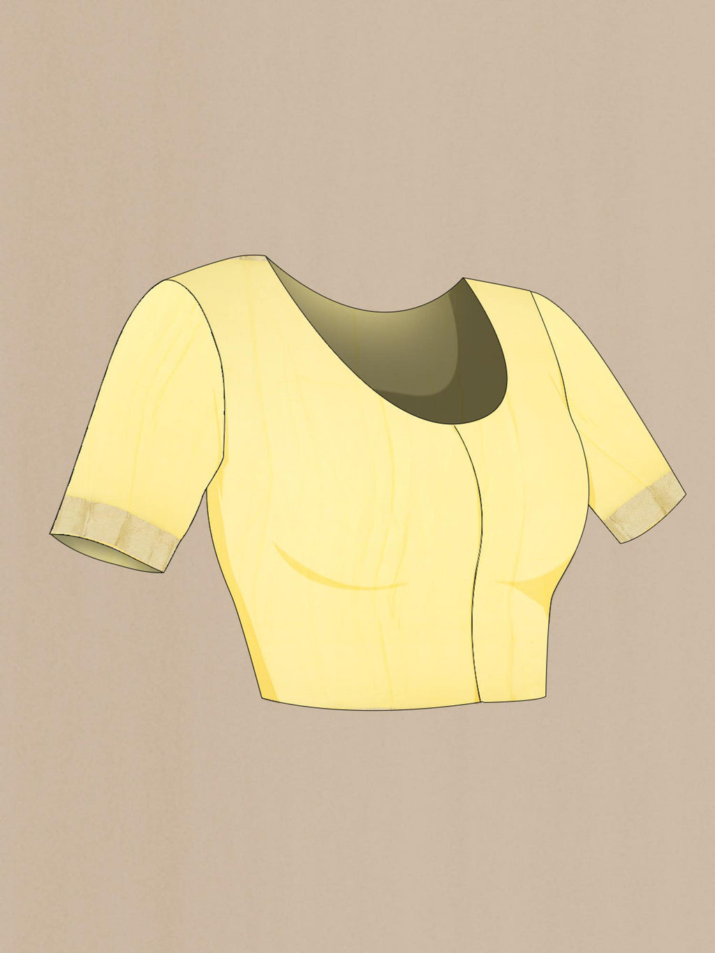 Yellow Mysore Chiffon Saree