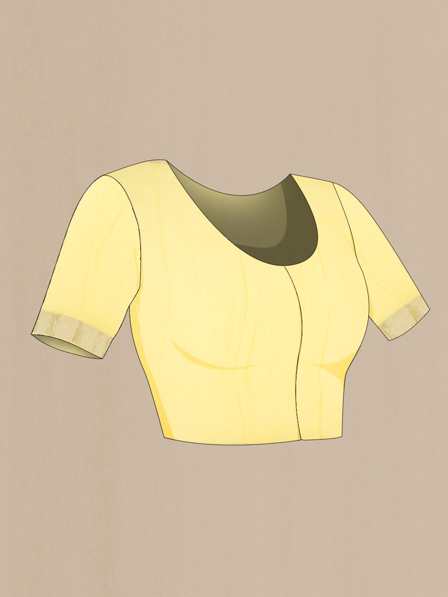 Yellow Mysore Chiffon Saree