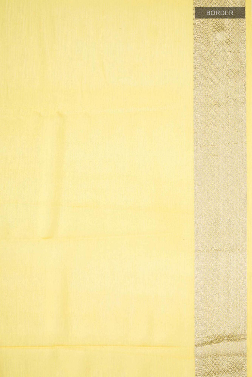 Yellow Mysore Chiffon Saree