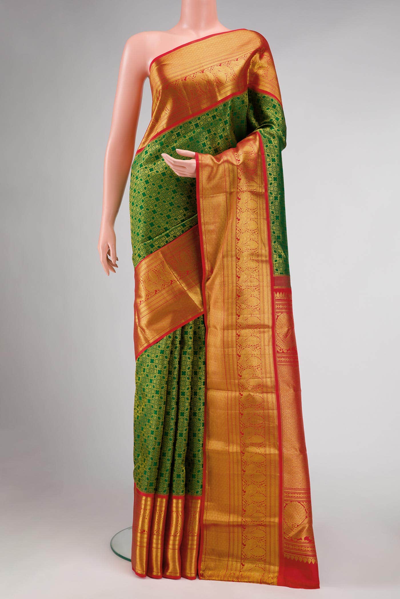 Green Kanchipuram Silk Saree
