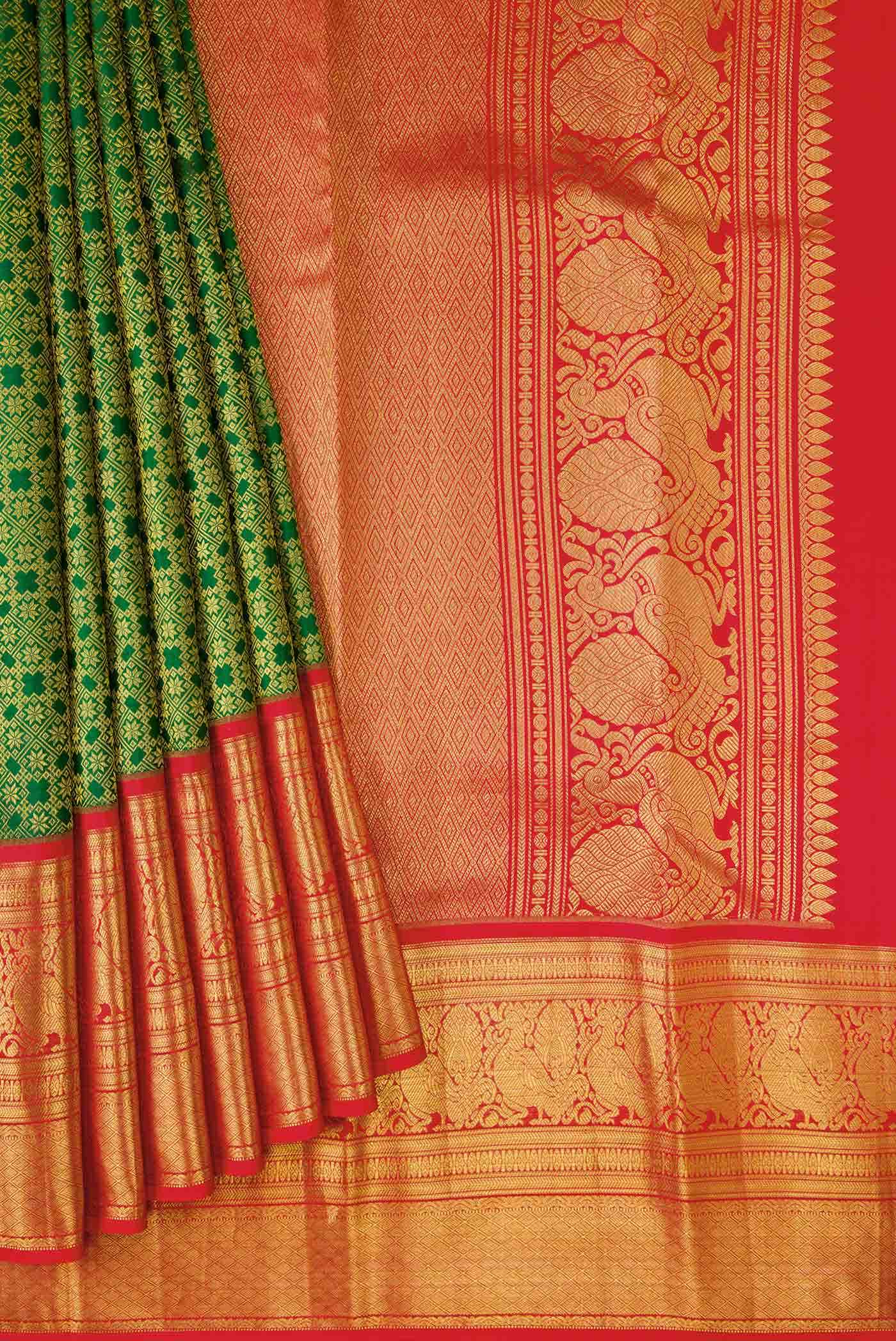 Green Kanchipuram Silk Saree