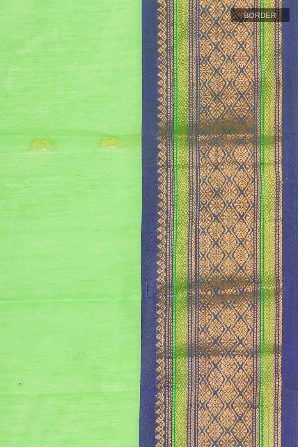 Green Gadwal Silk Cotton Saree
