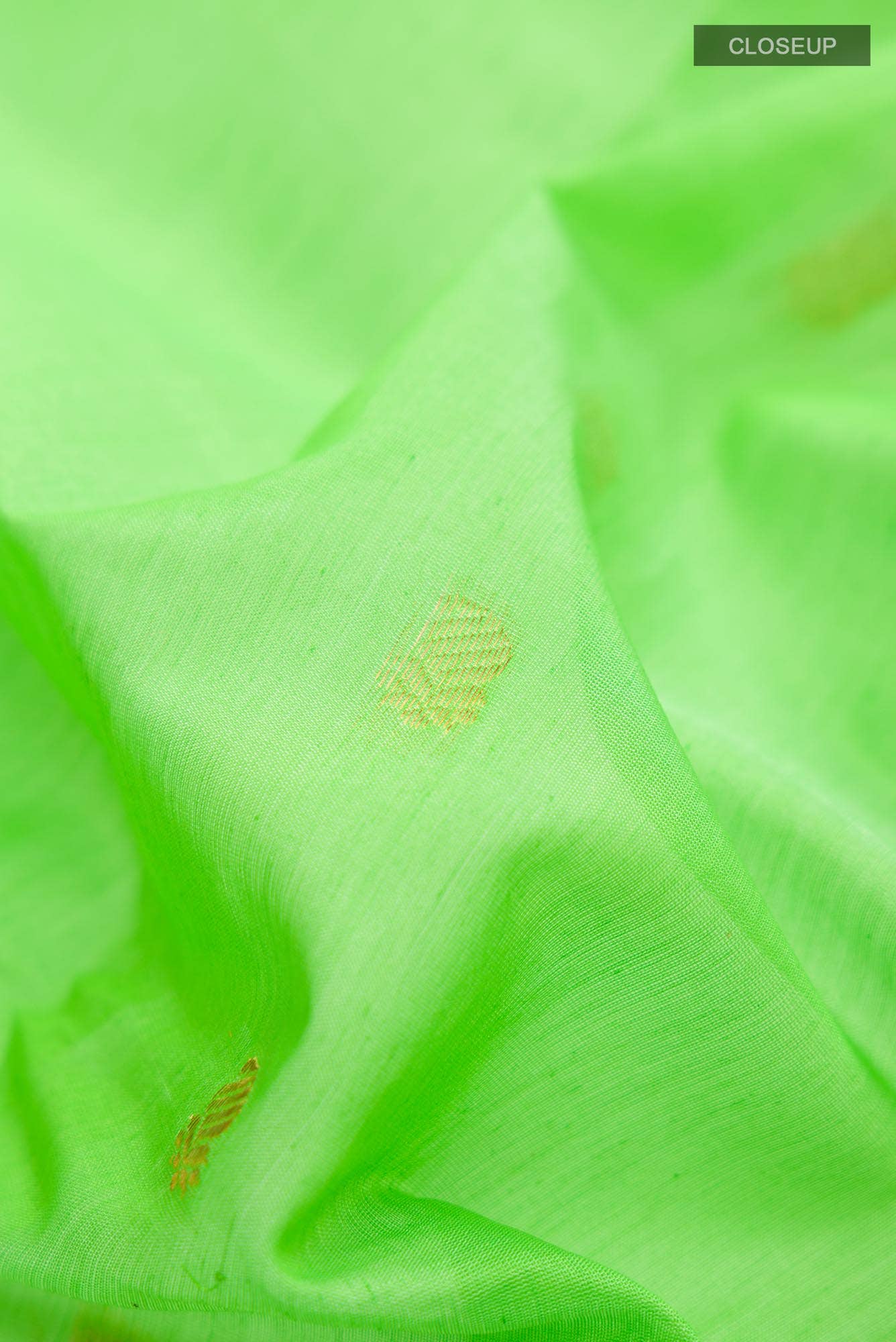 Green Gadwal Silk Cotton Saree