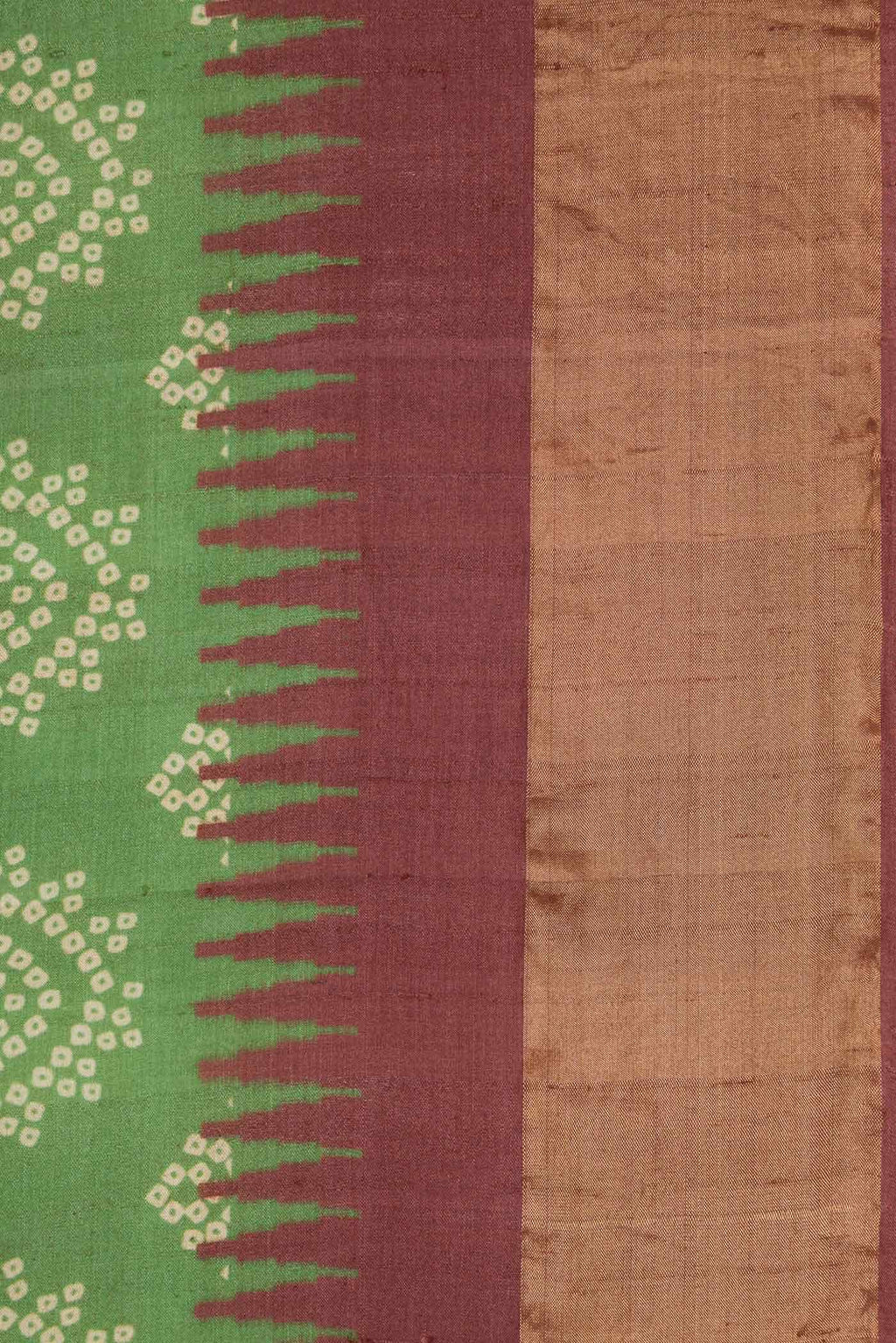 Green Tussar Silk Saree