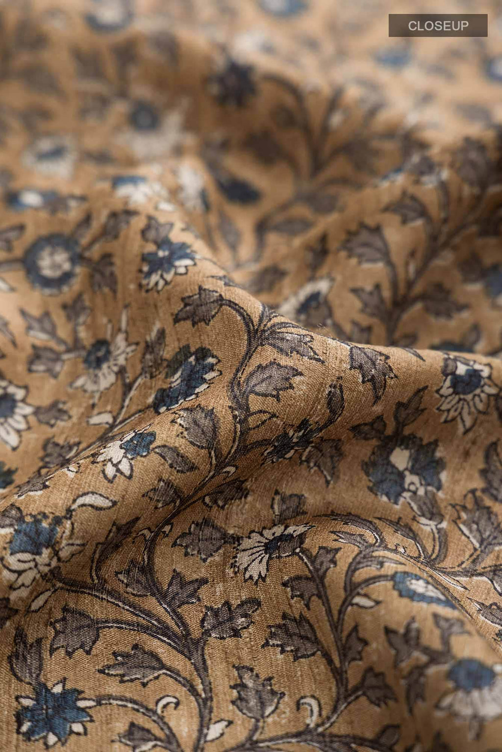 Brown Tussar Silk Saree