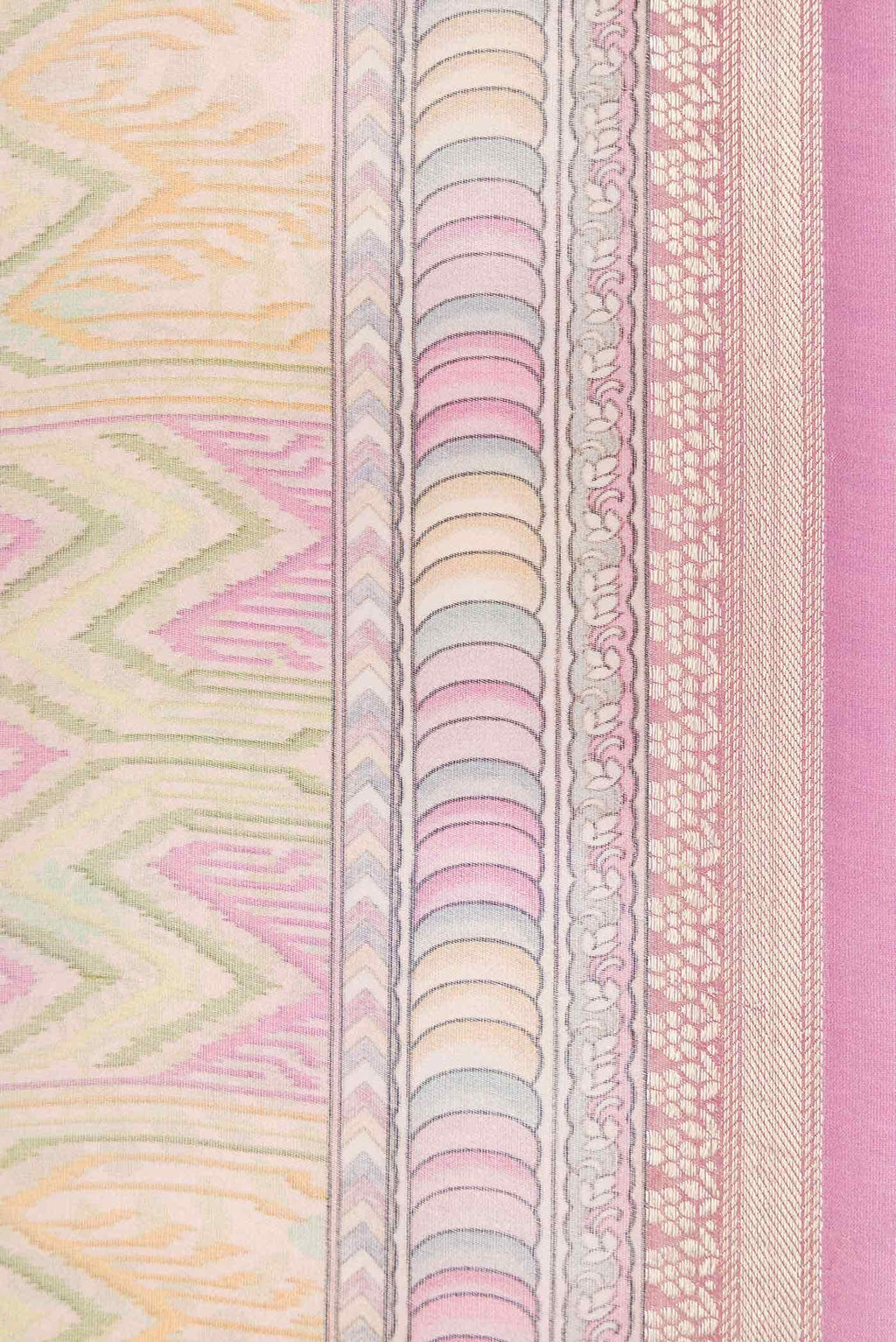 Pink Organza Silk Saree