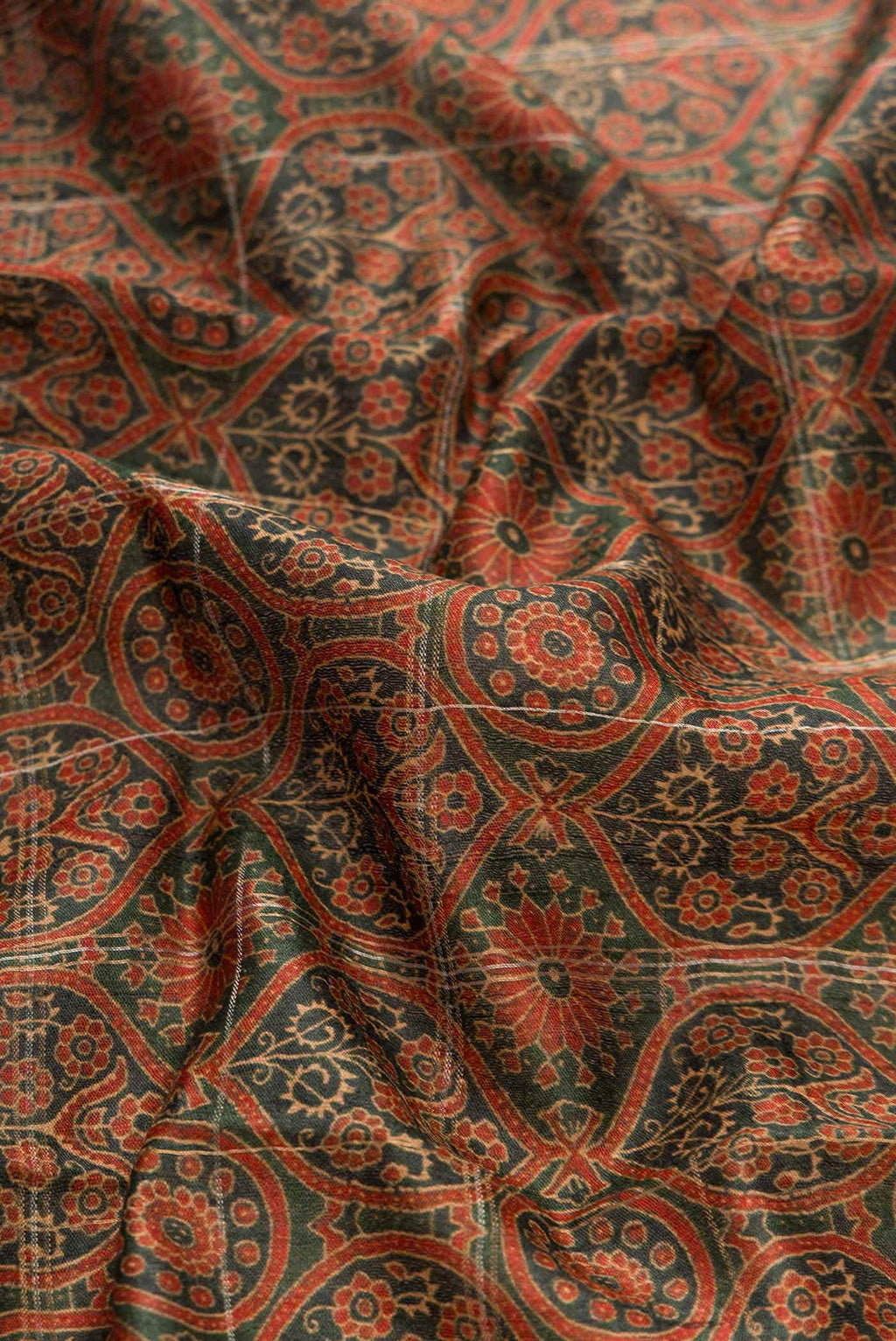 Green Tussar Silk Saree