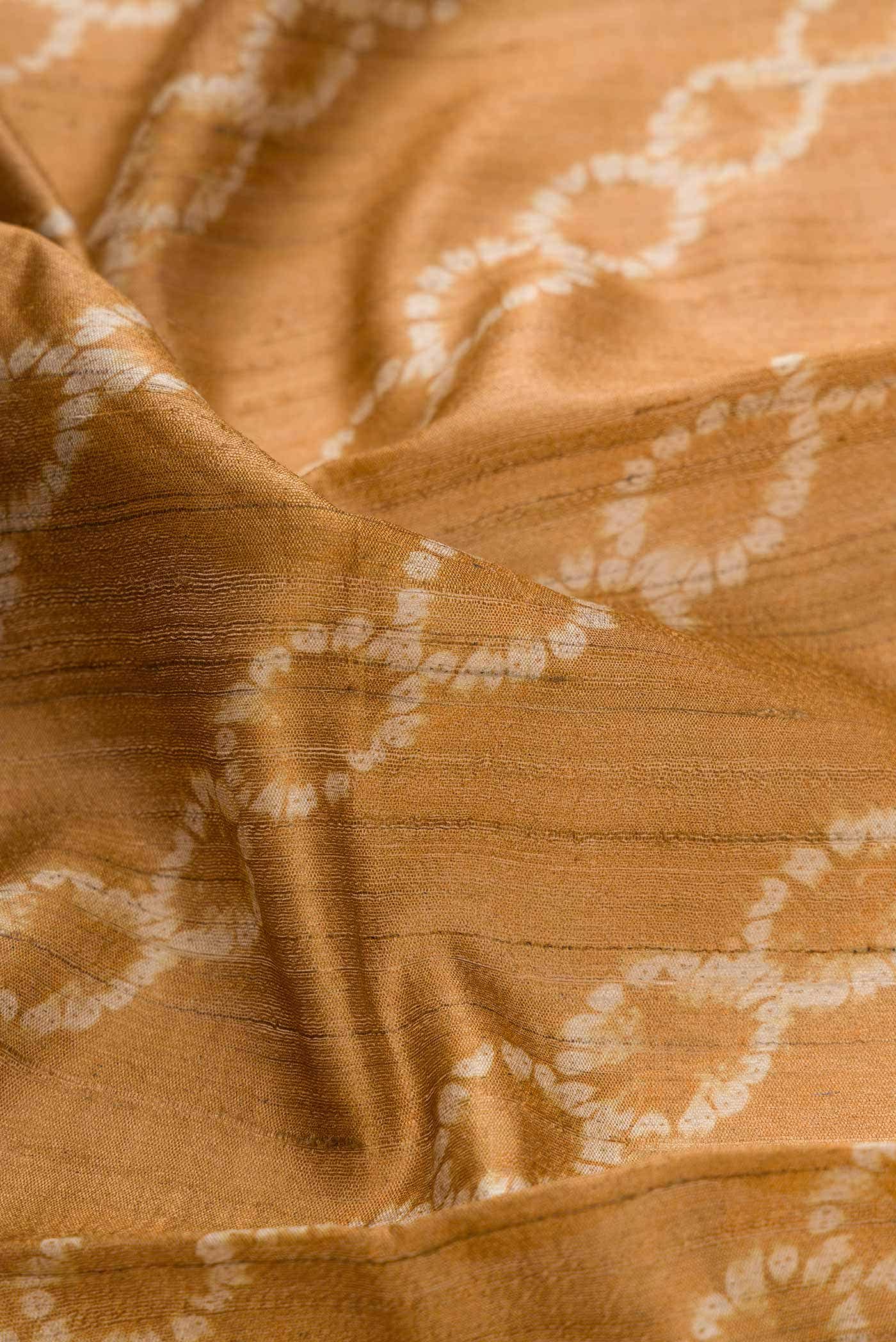 Mustard Tussar Silk Saree