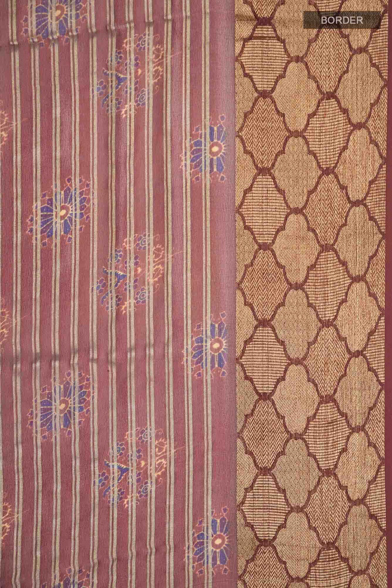Rust Georgette Saree