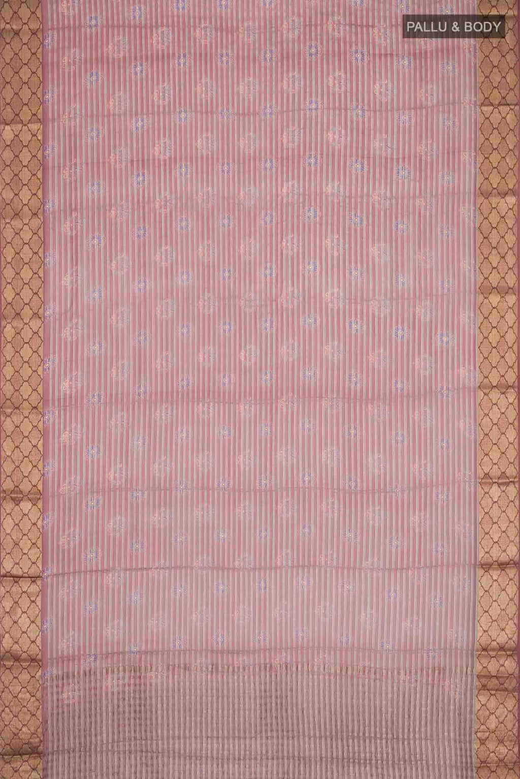 Rust Georgette Saree